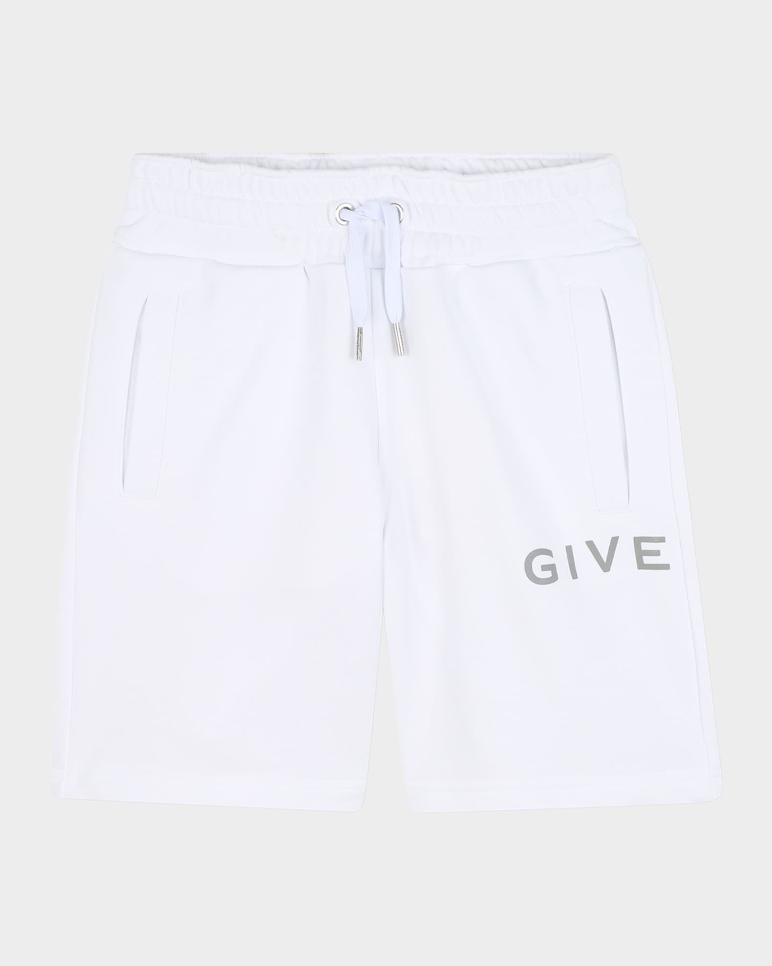  Boy's Fleece Logo-Print Shorts, Size 8-14 0