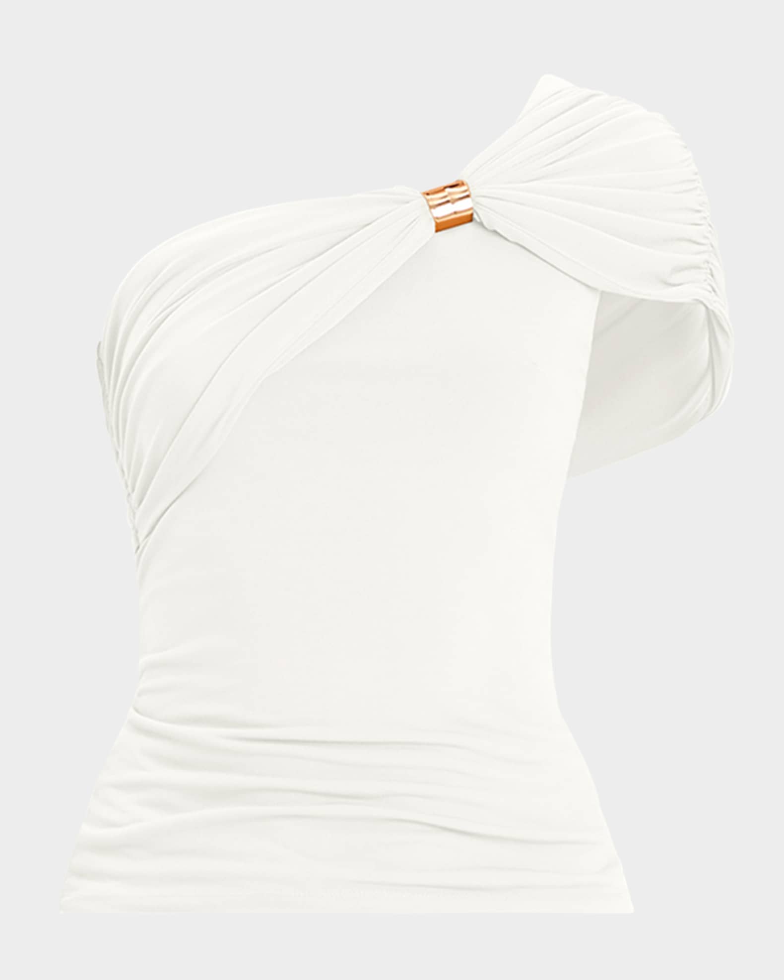 Sofia One-Shoulder Drape Top 0