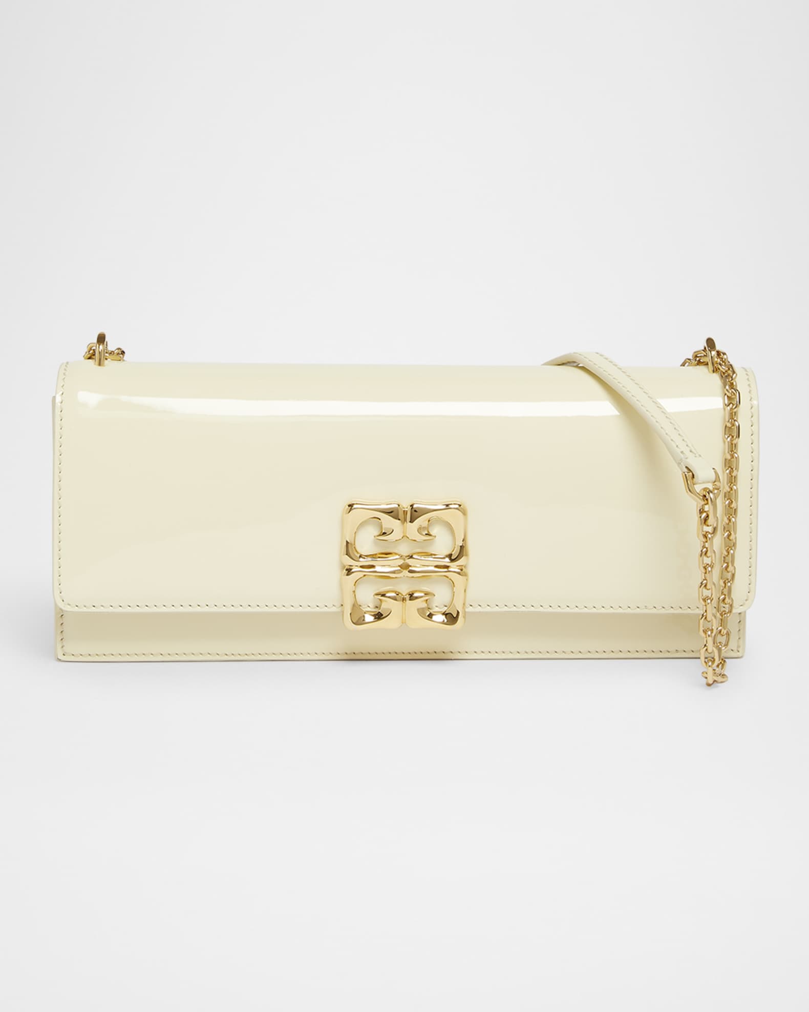 【関税&送料込】Givenchy Ivory Leather Mini 4G Shoulder Bag Givenchy 4G Liquid Small Chain Shoulder Bag in Leather