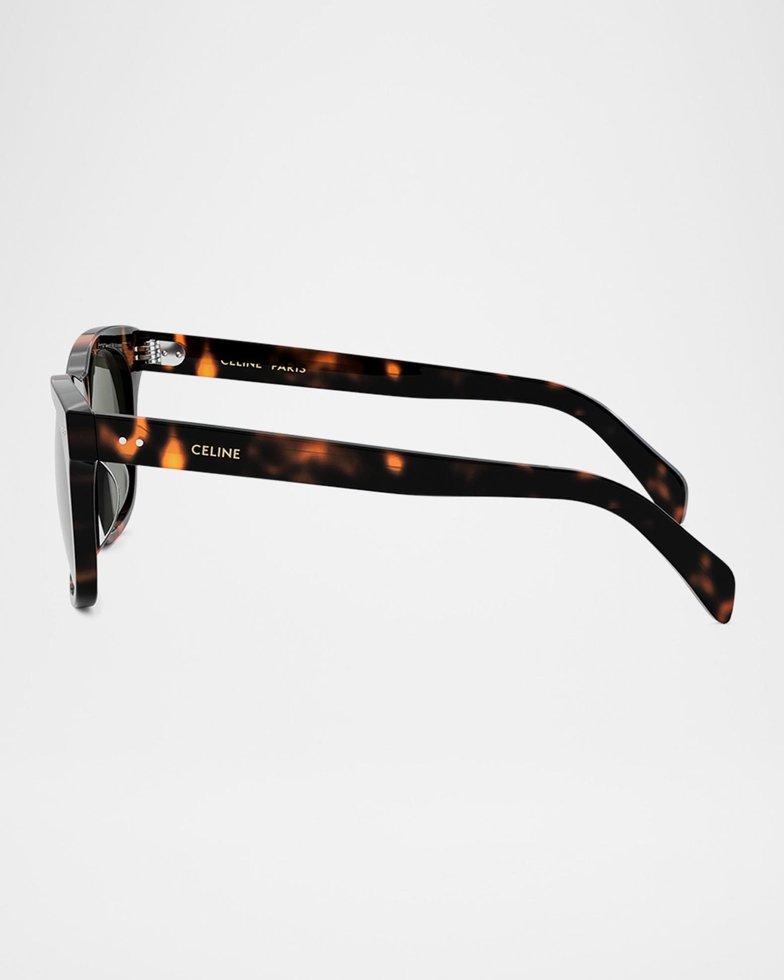 Celine Tortoiseshell Square Sunglasses with Gold Bridge Celine Triomphe Square-Frame Sunglasses - Tortoiseshell  main image 3