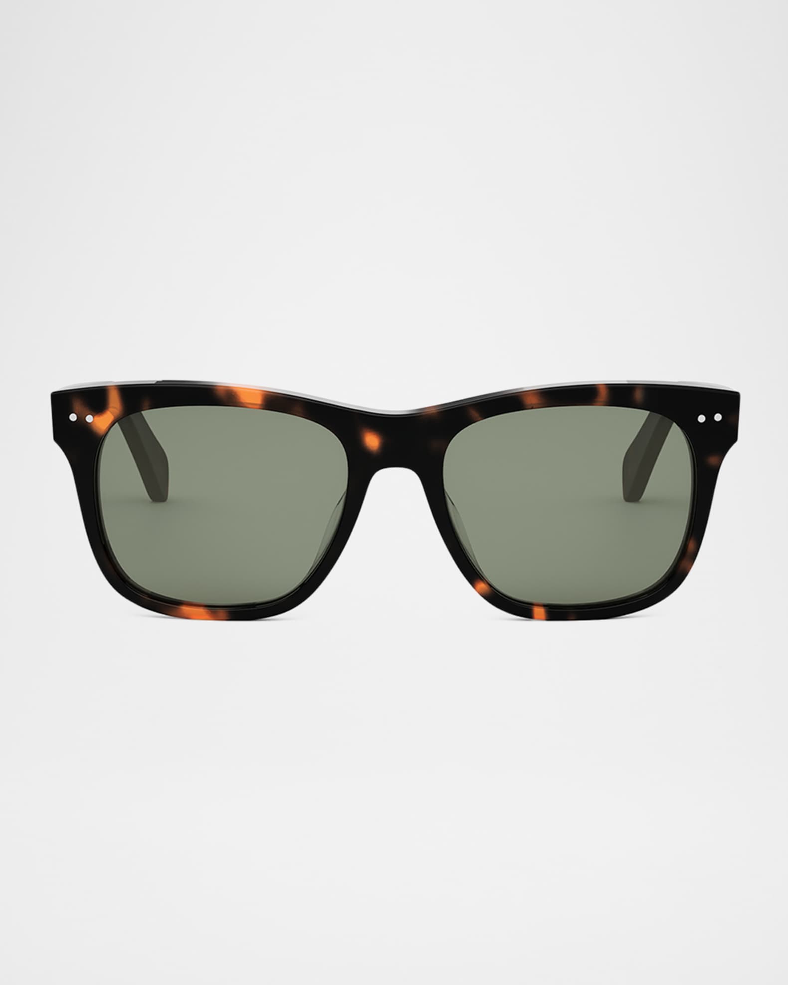Men's Celine Thin Acetate Square Sunglasses 0