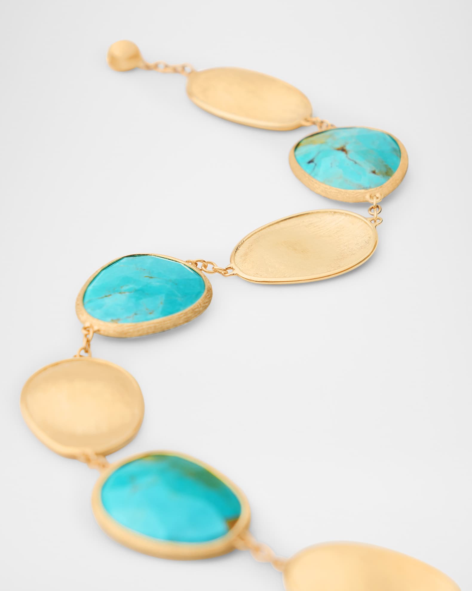 18K Lunaria Bracelet with Turquoise 1