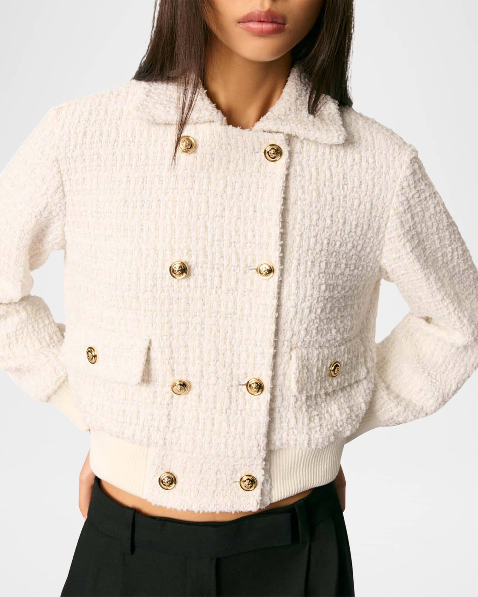 超大特価 Maje Badeira Marcus Neiman | Jacket Cropped Tweed-Effect ジャケット・アウター