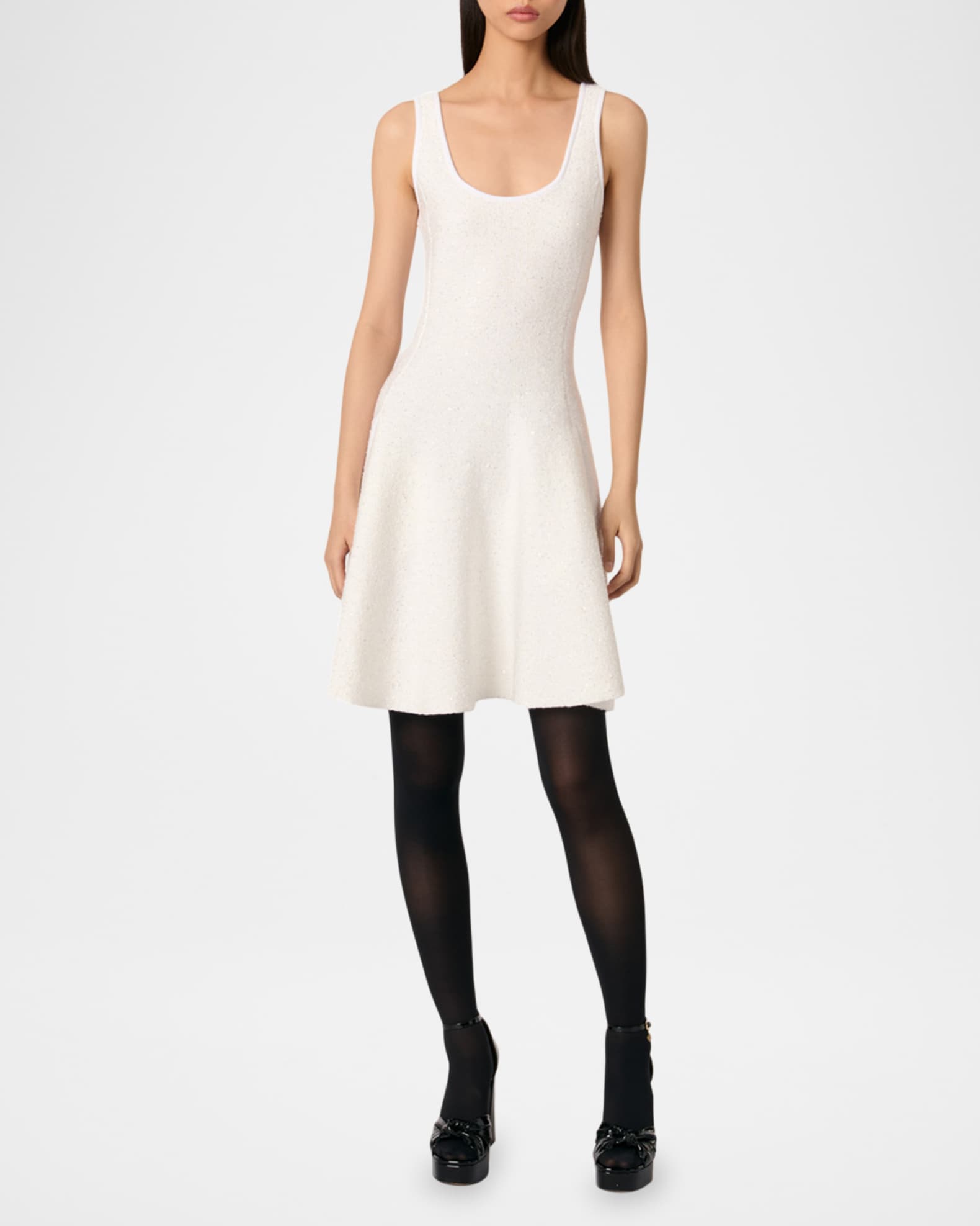 Russels Sequined Stretch Knit Mini Dress 1