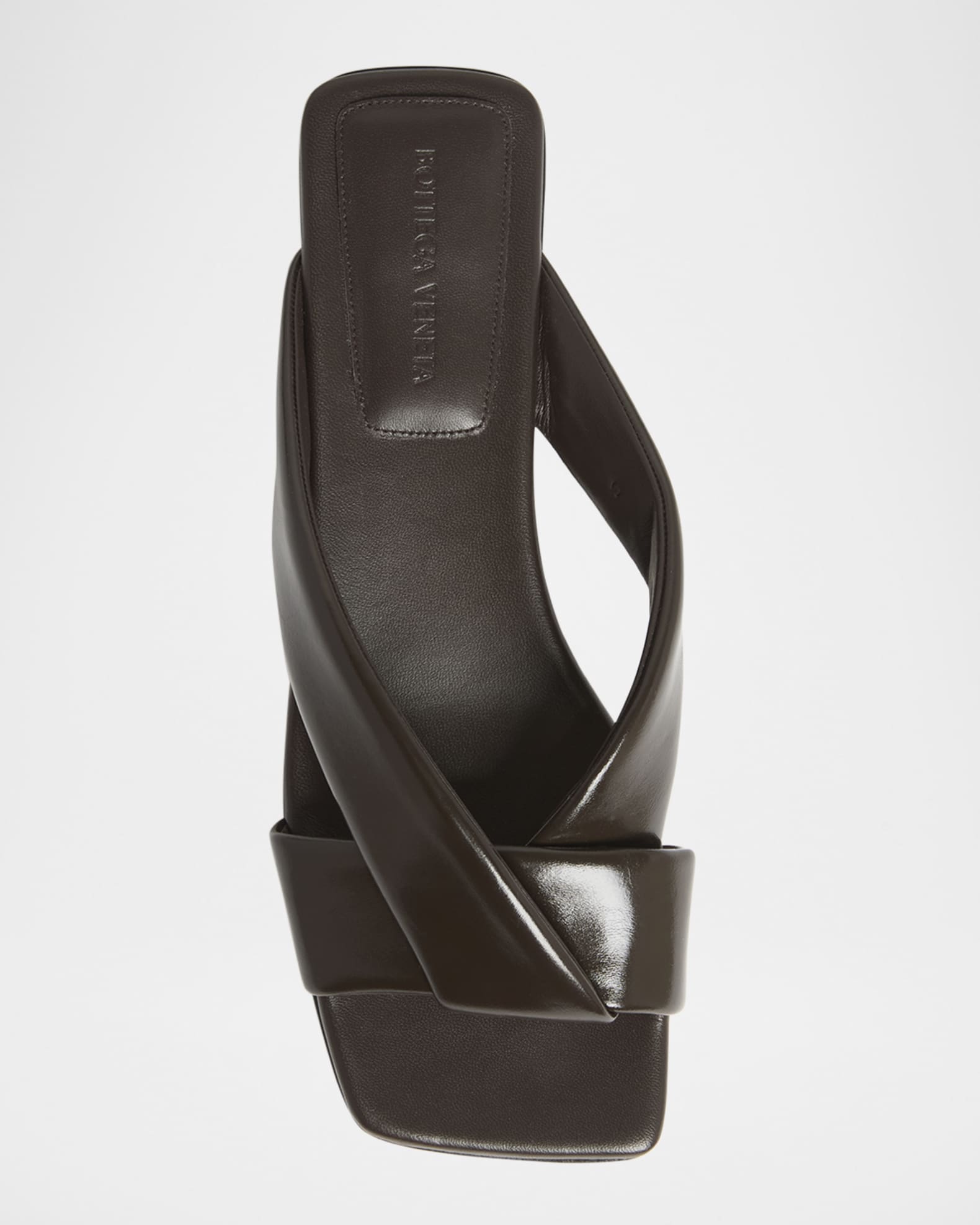 Bottega Veneta Riva Criss Cross Leather Flat Sandals