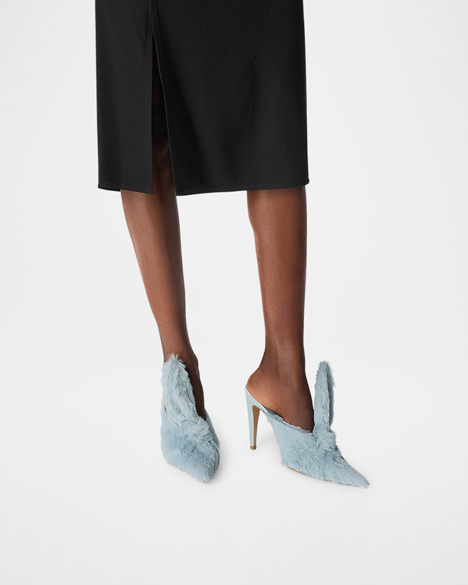 BOTTEGA VENETA クロコ ヒール ミュール Women's Parco Mule in Black | Bottega Veneta US