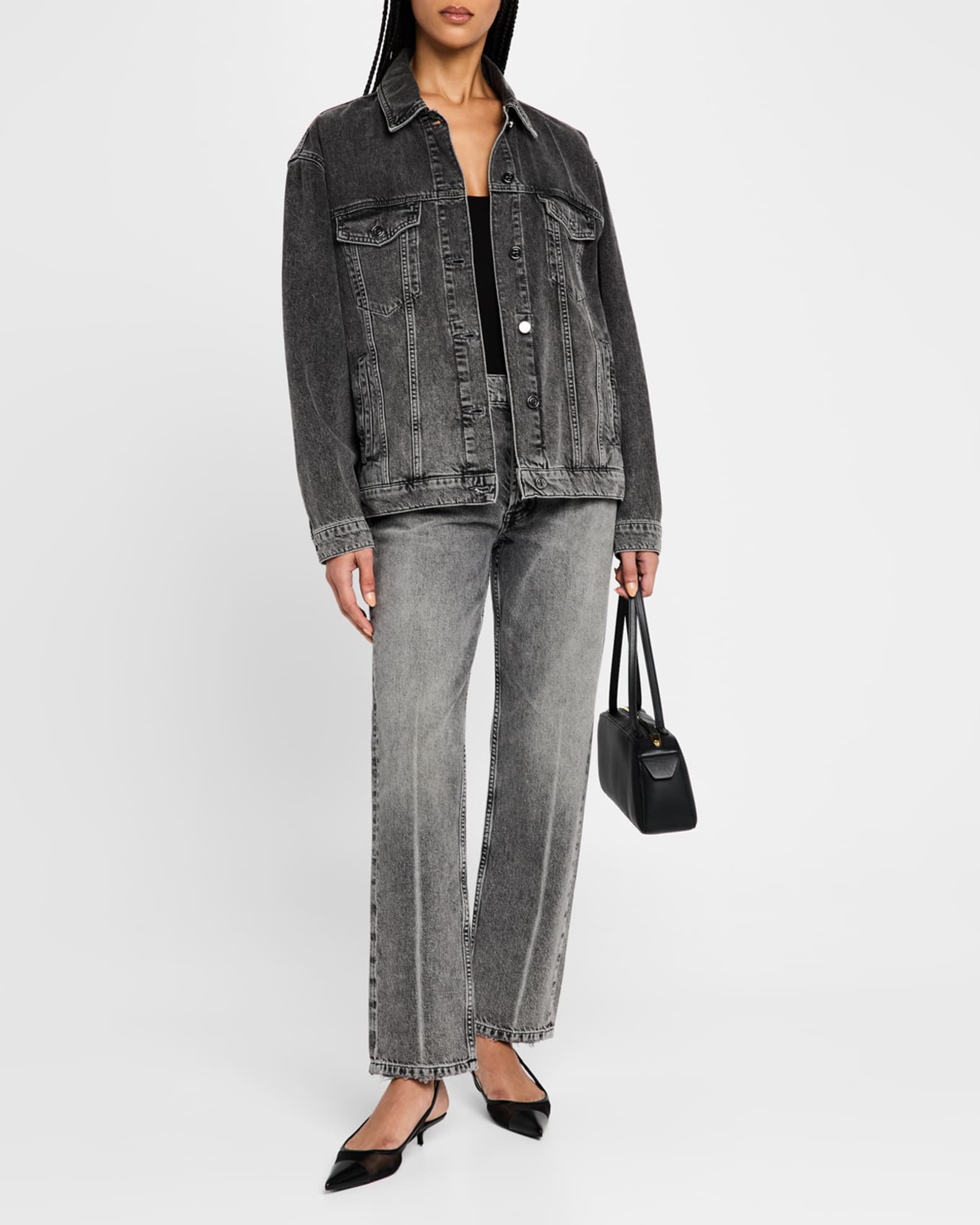 ANINE BING Kate Straight-Leg Jeans | Neiman Marcus