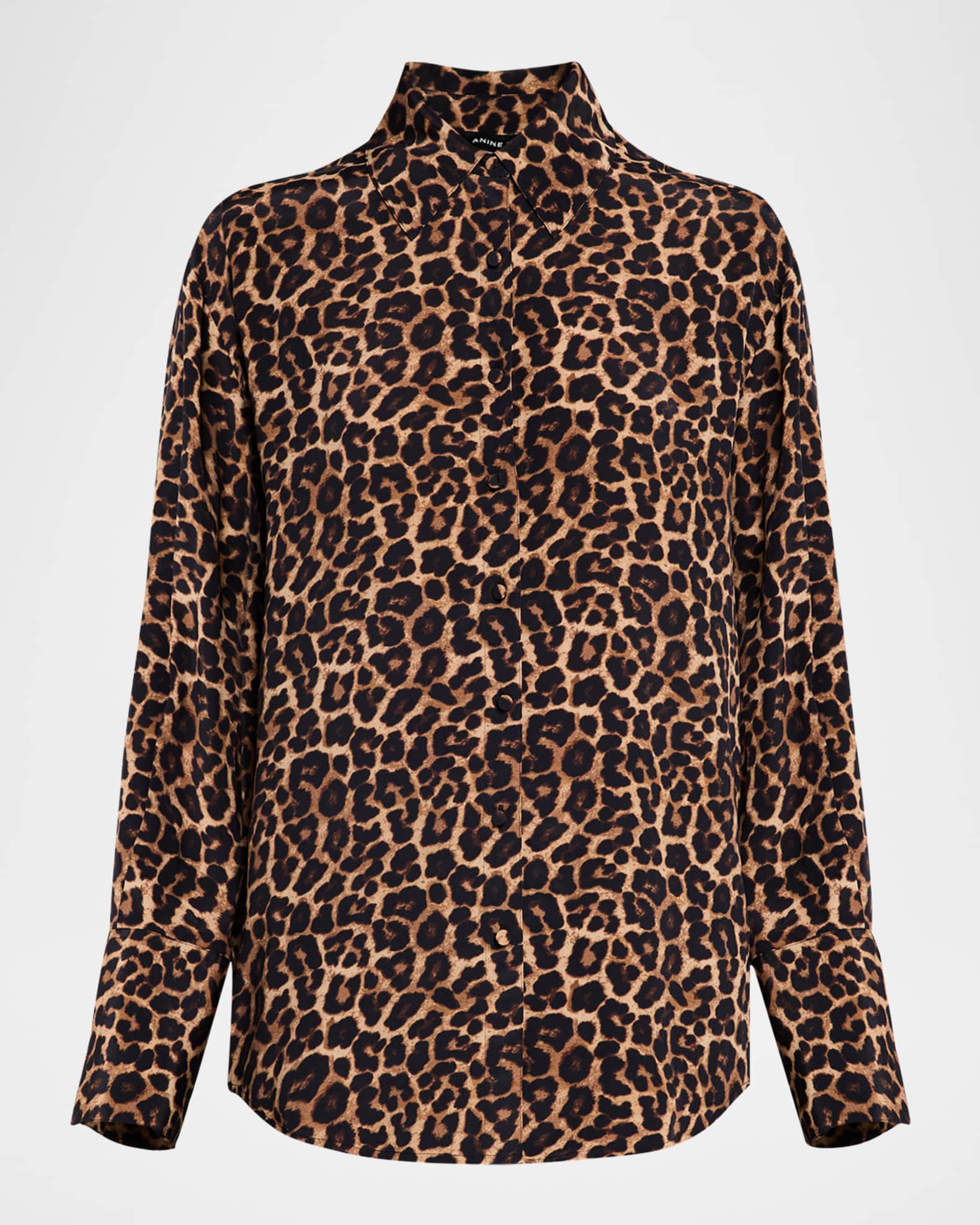 Bridget Leopard Georgette Blouse 0