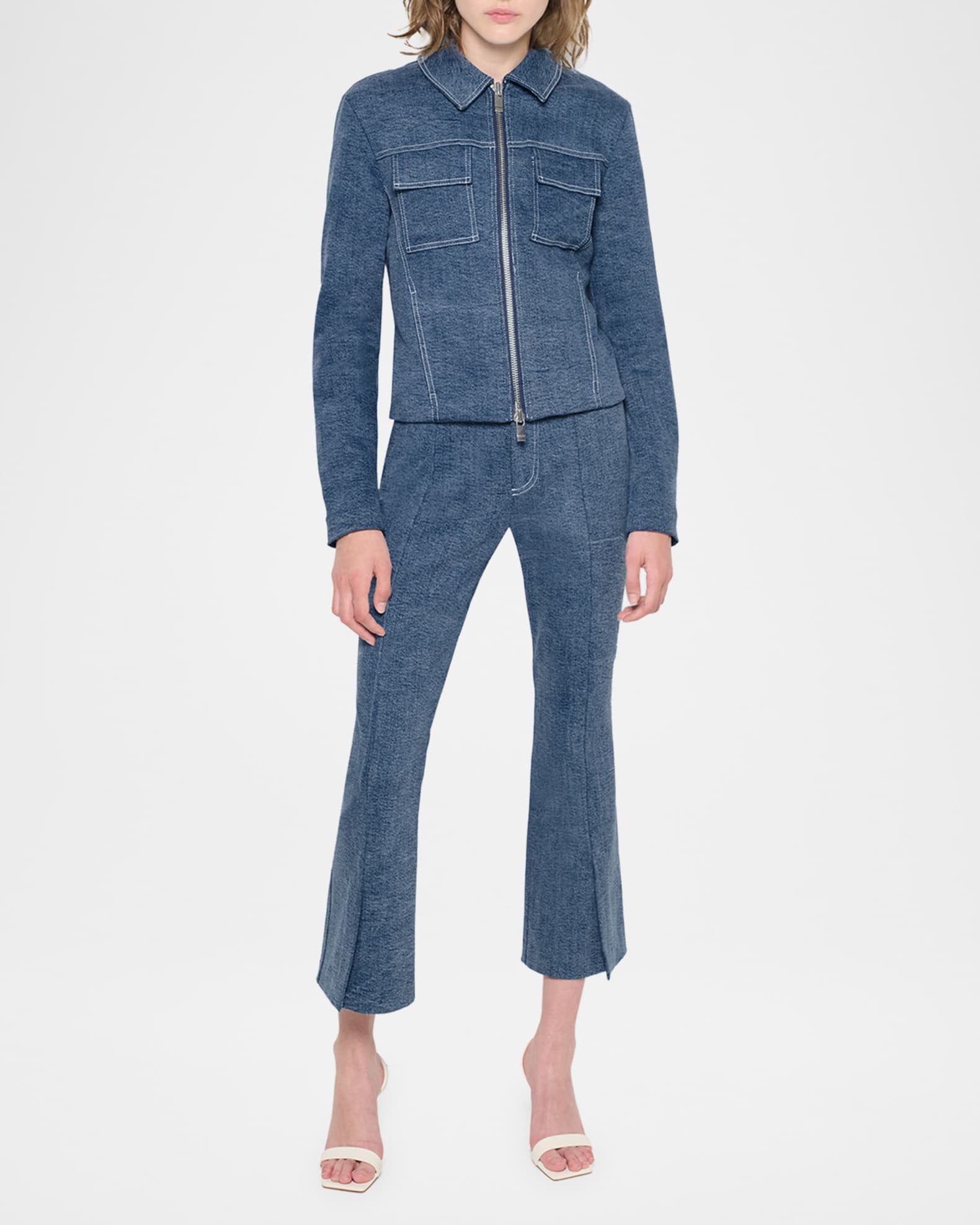 Gianna Cropped Micro Flare Pants 1