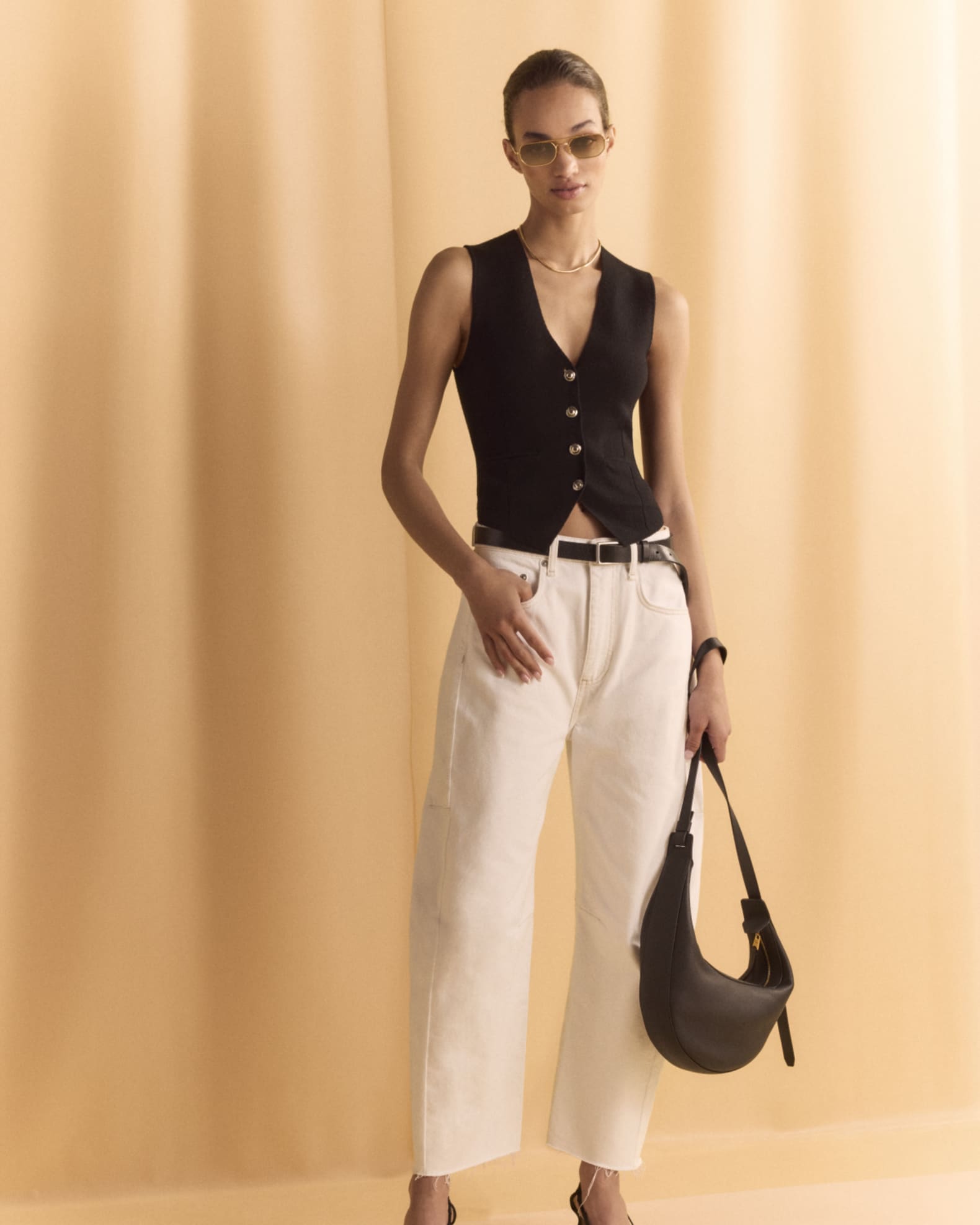 Rag & Bone Ella Wool-Blend Vest | Neiman Marcus