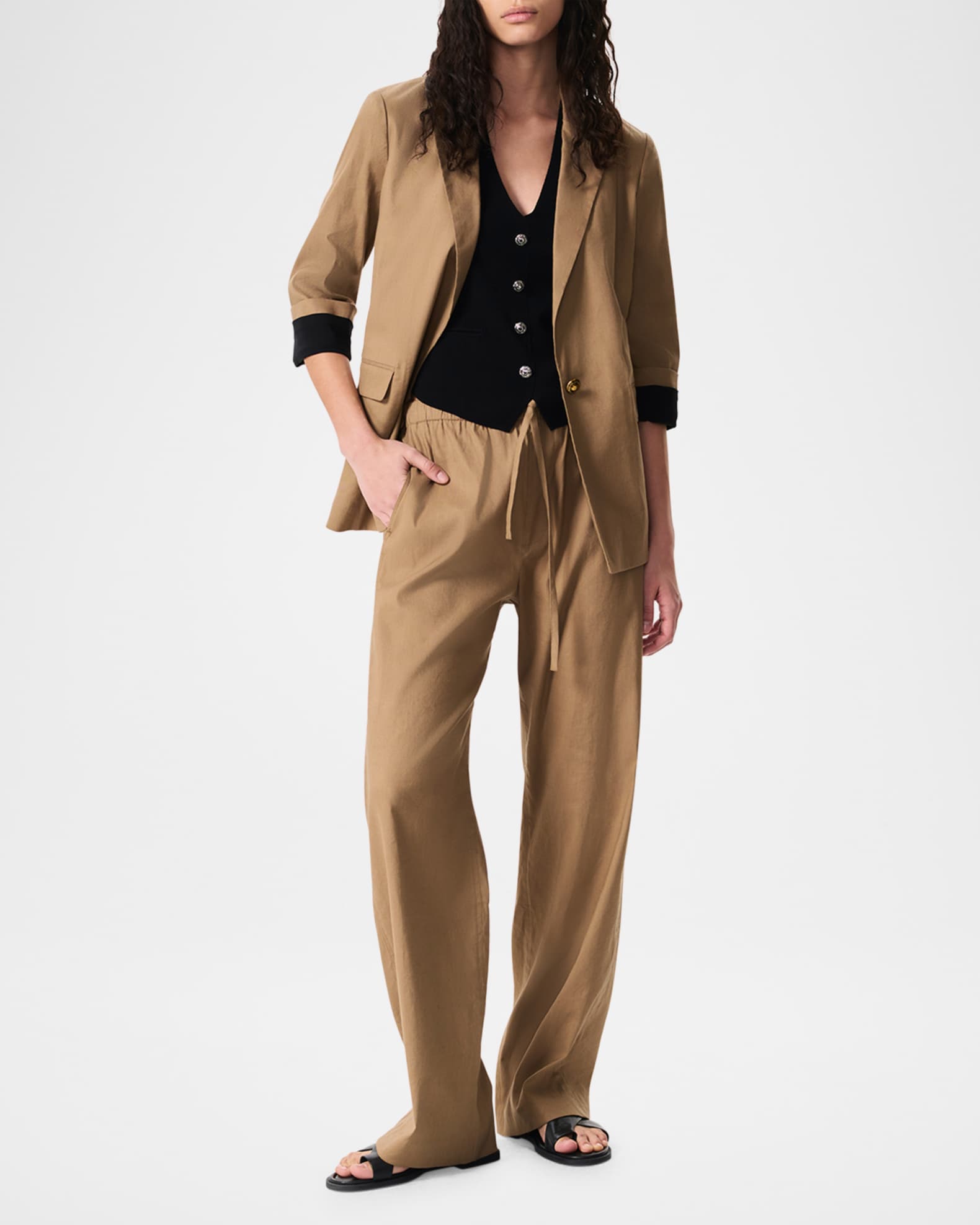 Rag & Bone Jennie Linen Blazer | Neiman Marcus