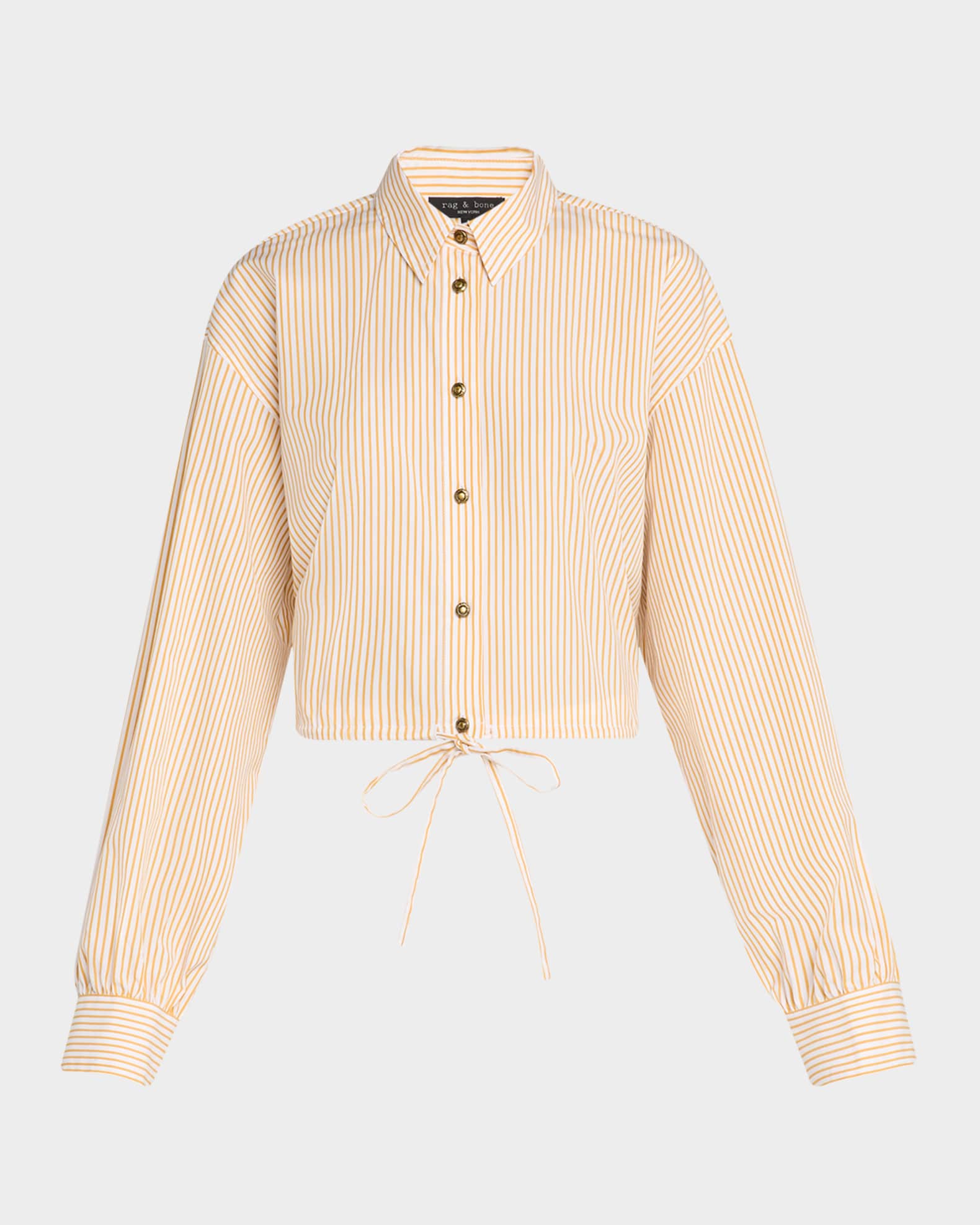 Georgie Stripe Drawstring Shirt 0
