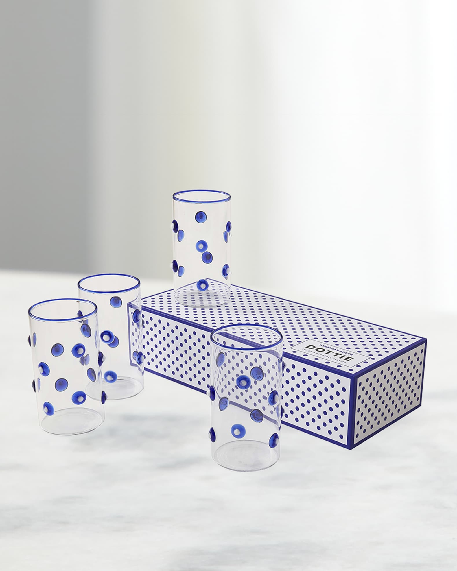 Dottie Highball Glasses, Set of 4 0