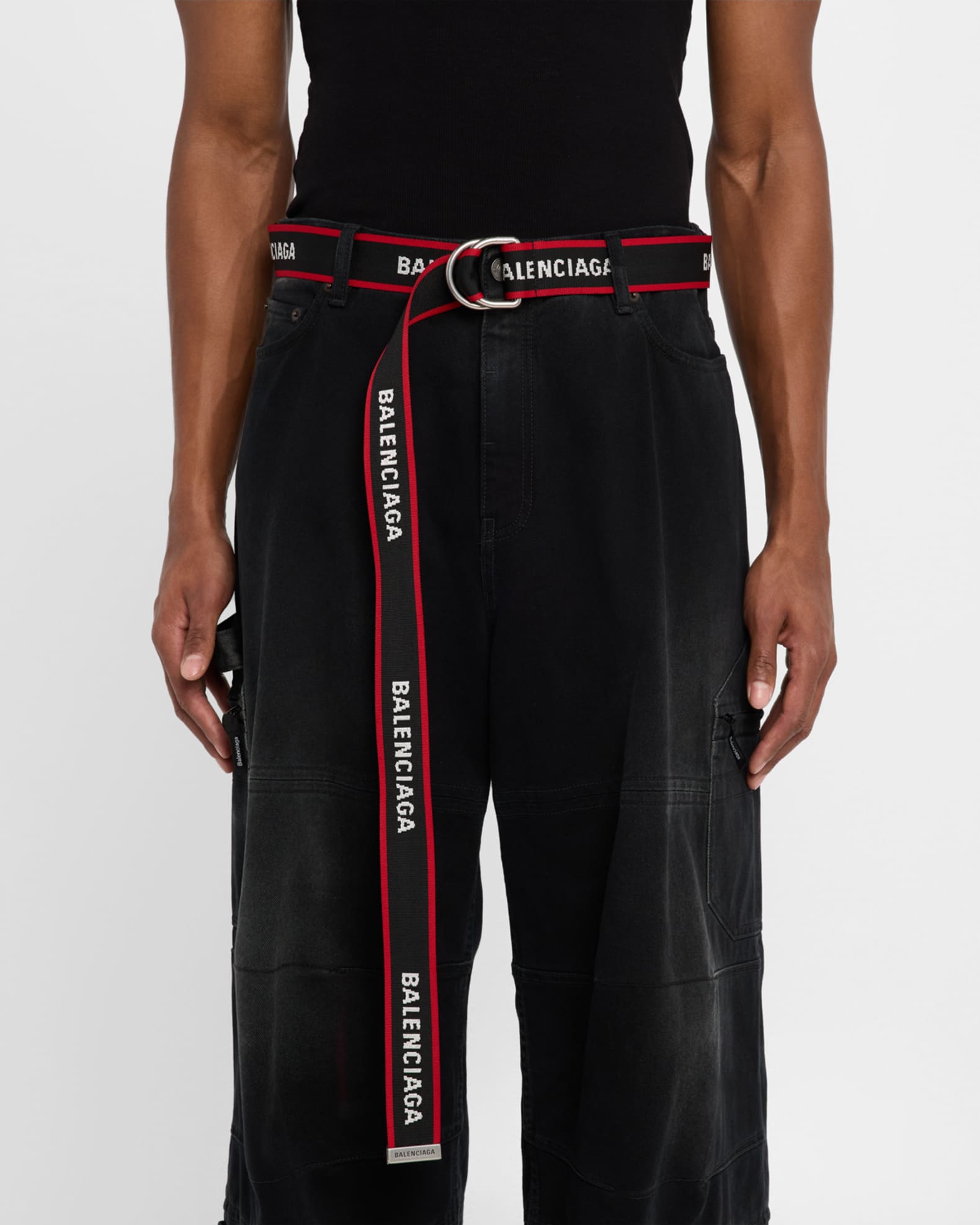 Balenciaga D-ring Belt | Black | FARFETCH