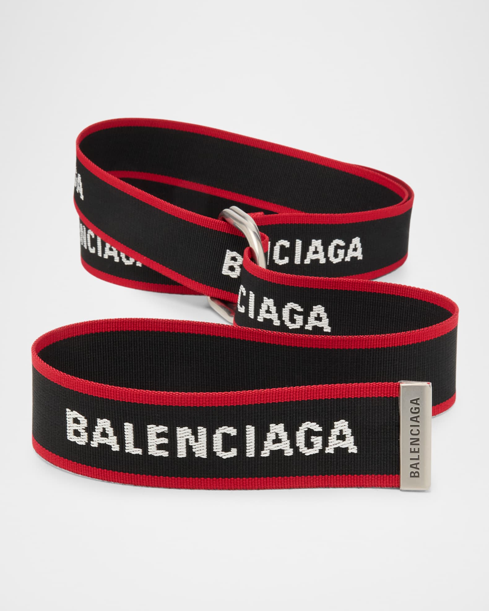 BALENCIAGA (バレンシアガ) 22SS ジャガードロゴDリングベルト