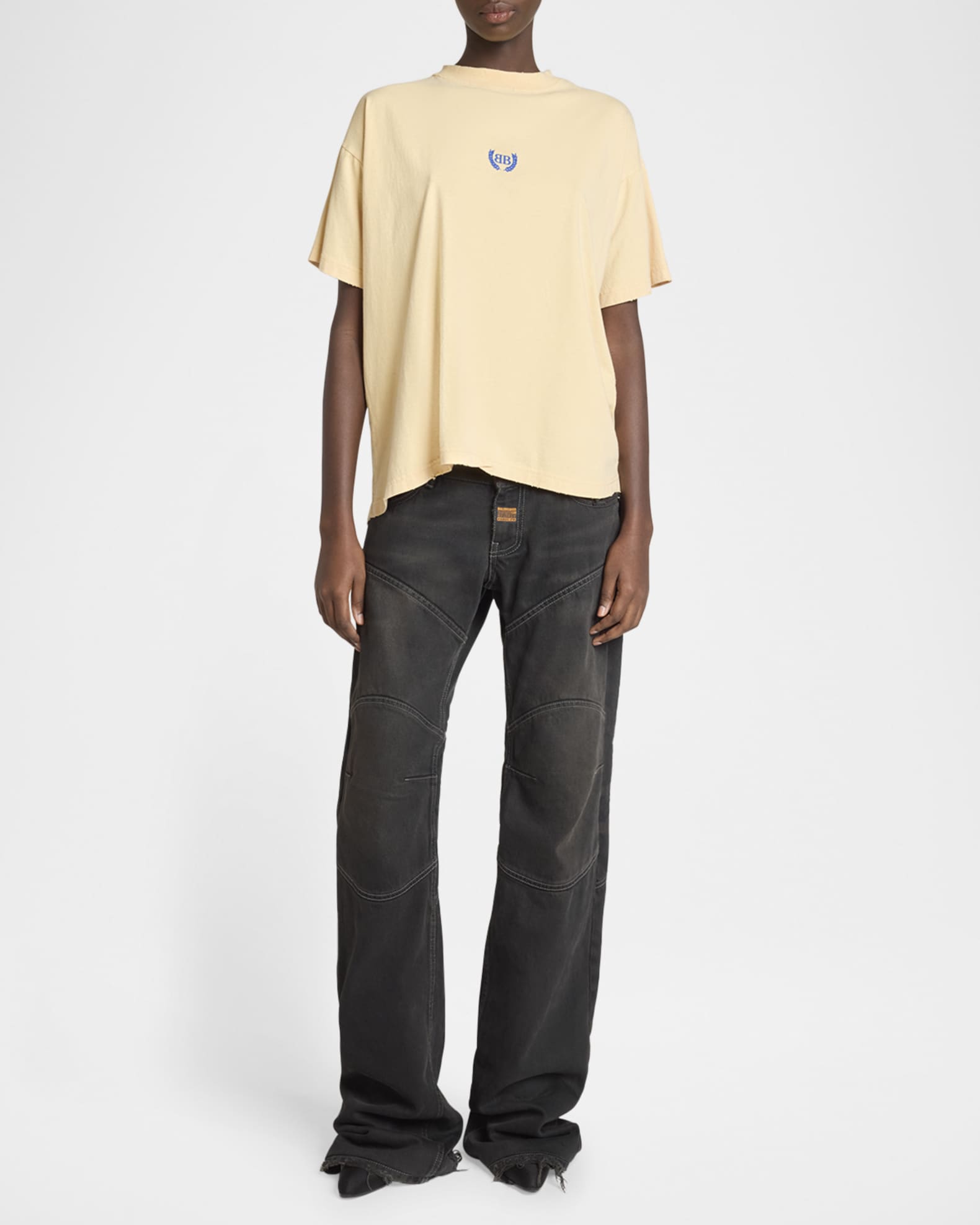 BB Embroidered Short-Sleeve Boxy T-Shirt 1