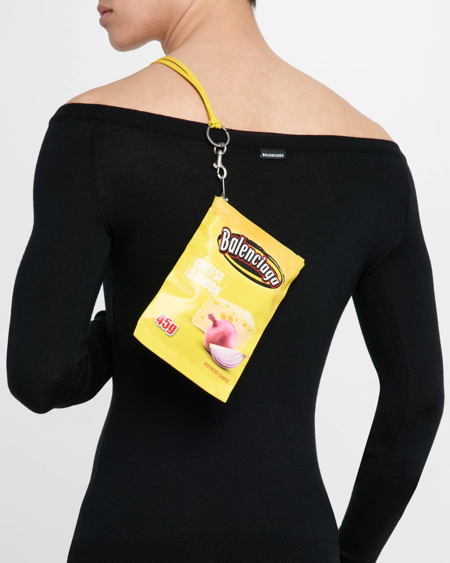 Balenciaga バレンシアガ CHIPS フォンホルダー ポーチ イエロー BALENCIAGA 】 Chips フォンホルダー ポーチ (BALENCIAGA/ショルダー