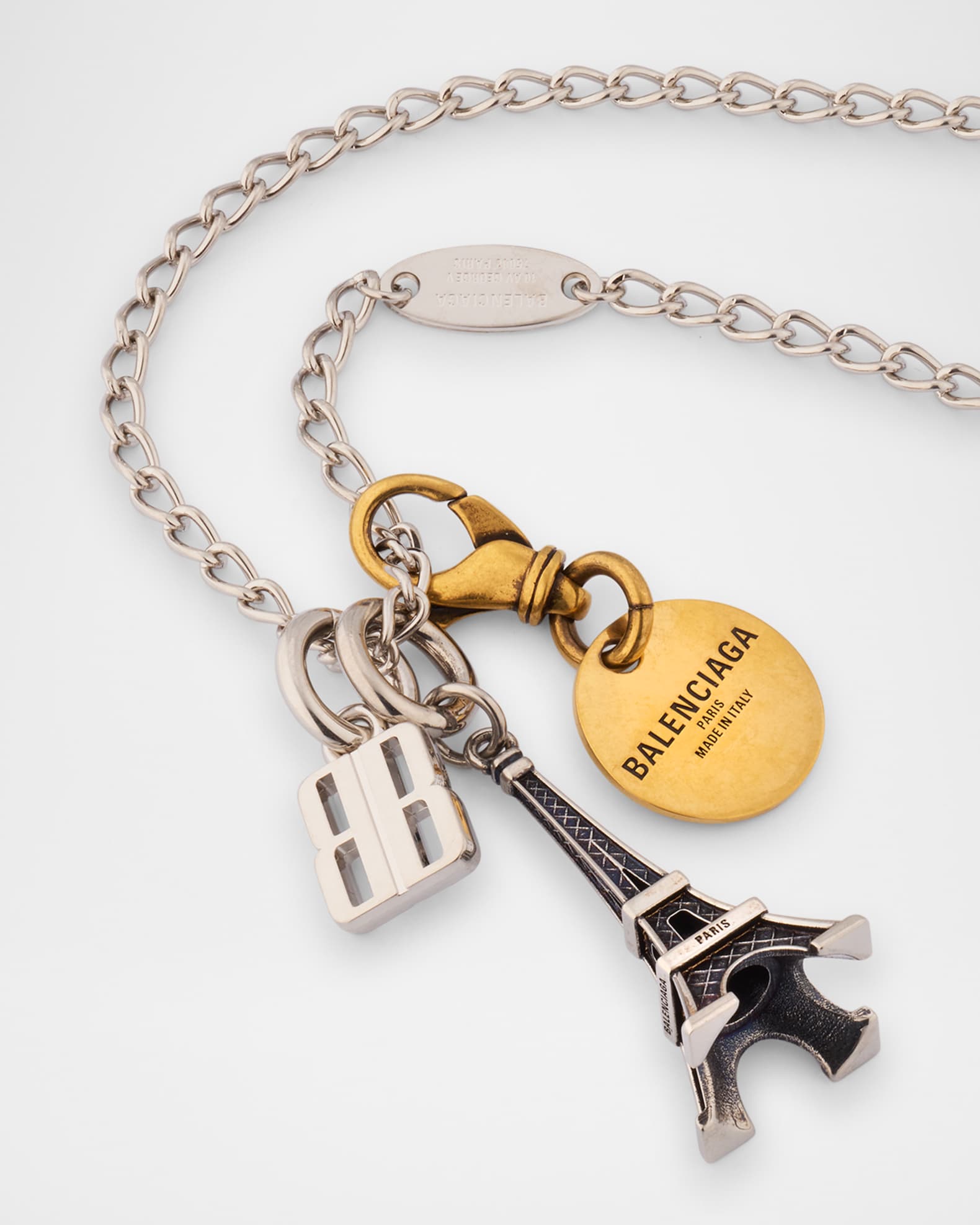 25SS new/BALENCIAGA カルーセルエッフェルネックレス Necklace Balenciaga Carousel Eiffel Collector Charm Necklace | Neiman