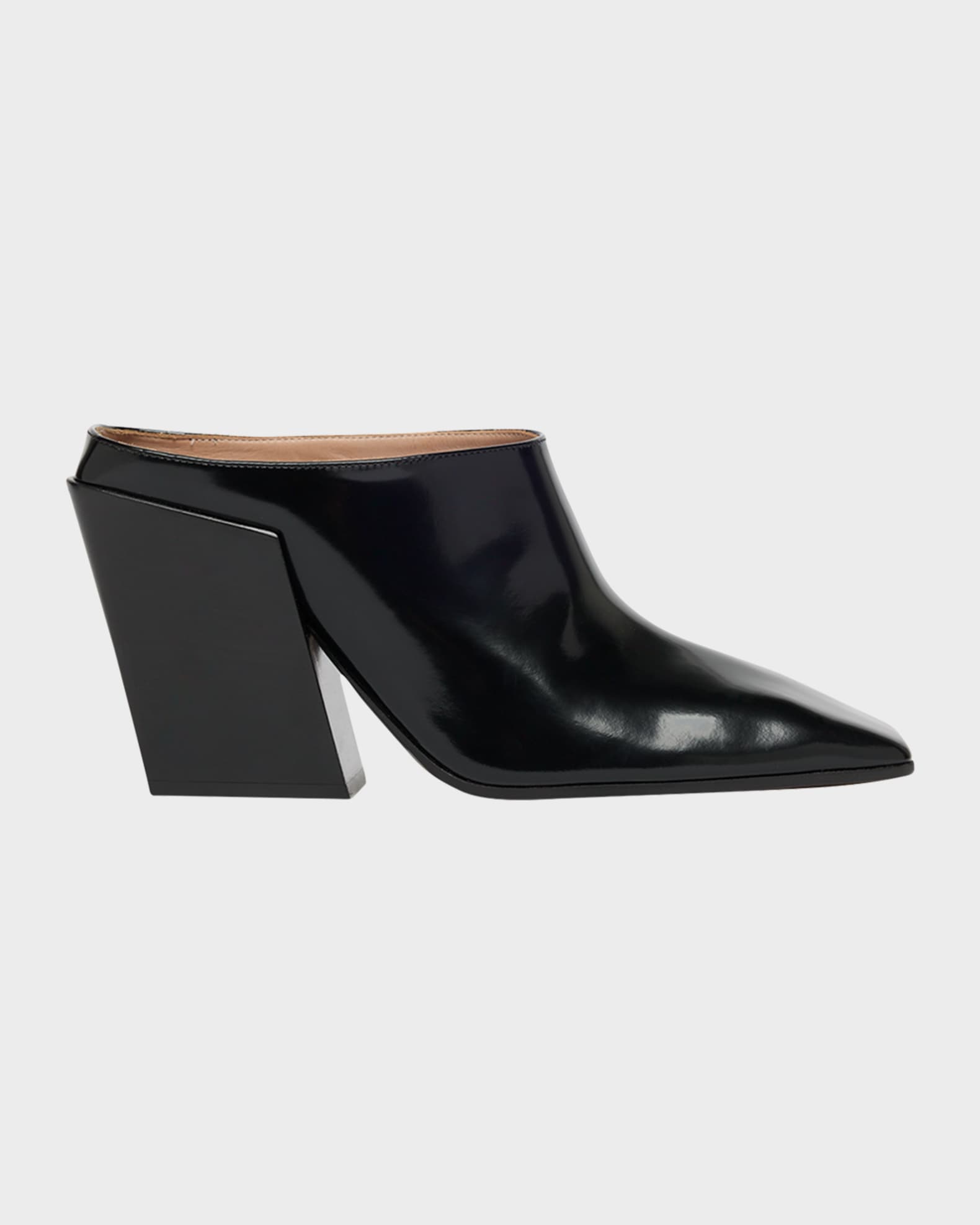 Bottega Veneta Okinawa Leather Square-Toe Mules | Neiman Marcus
