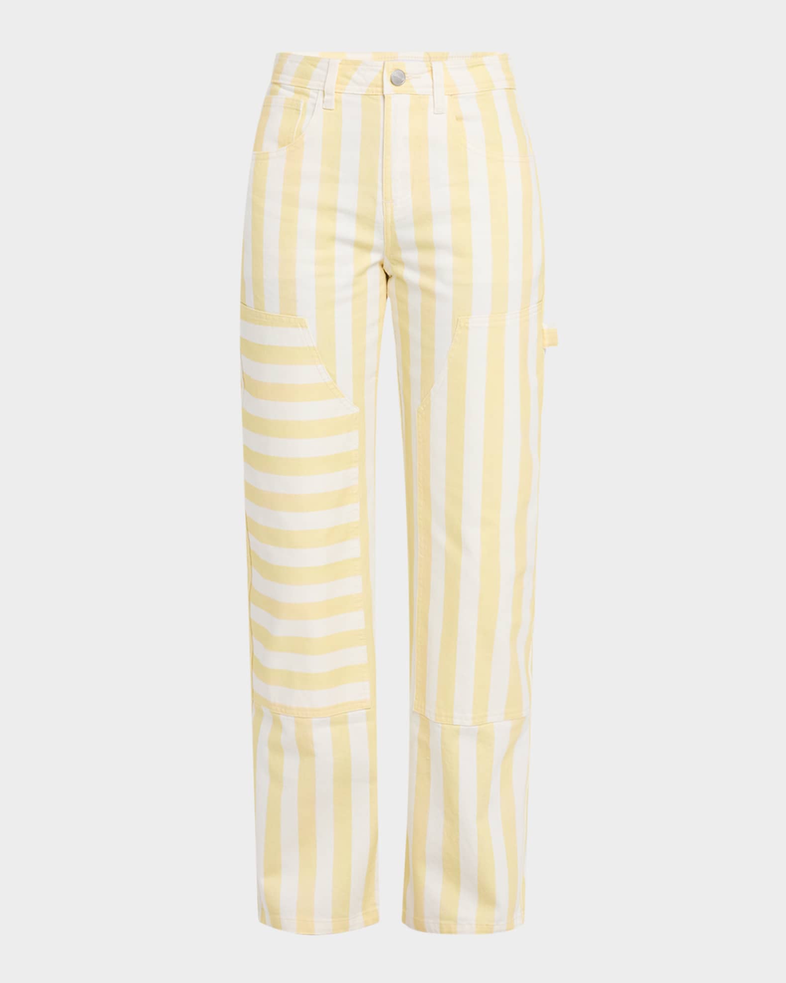 Bruno Stripe Straight-Leg Carpenter Jeans
