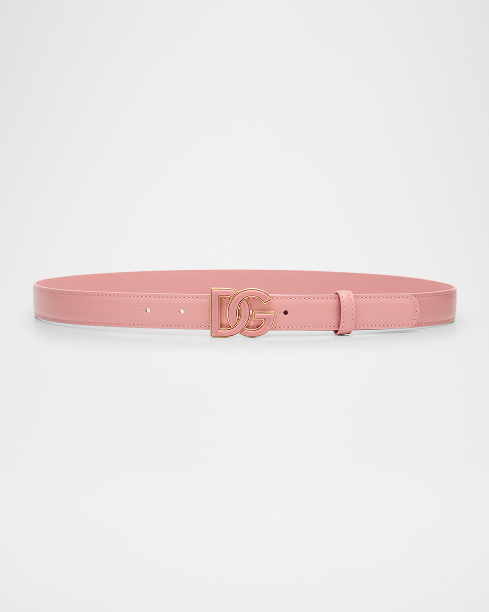 DG Logo Calfskin Leather Belt 0