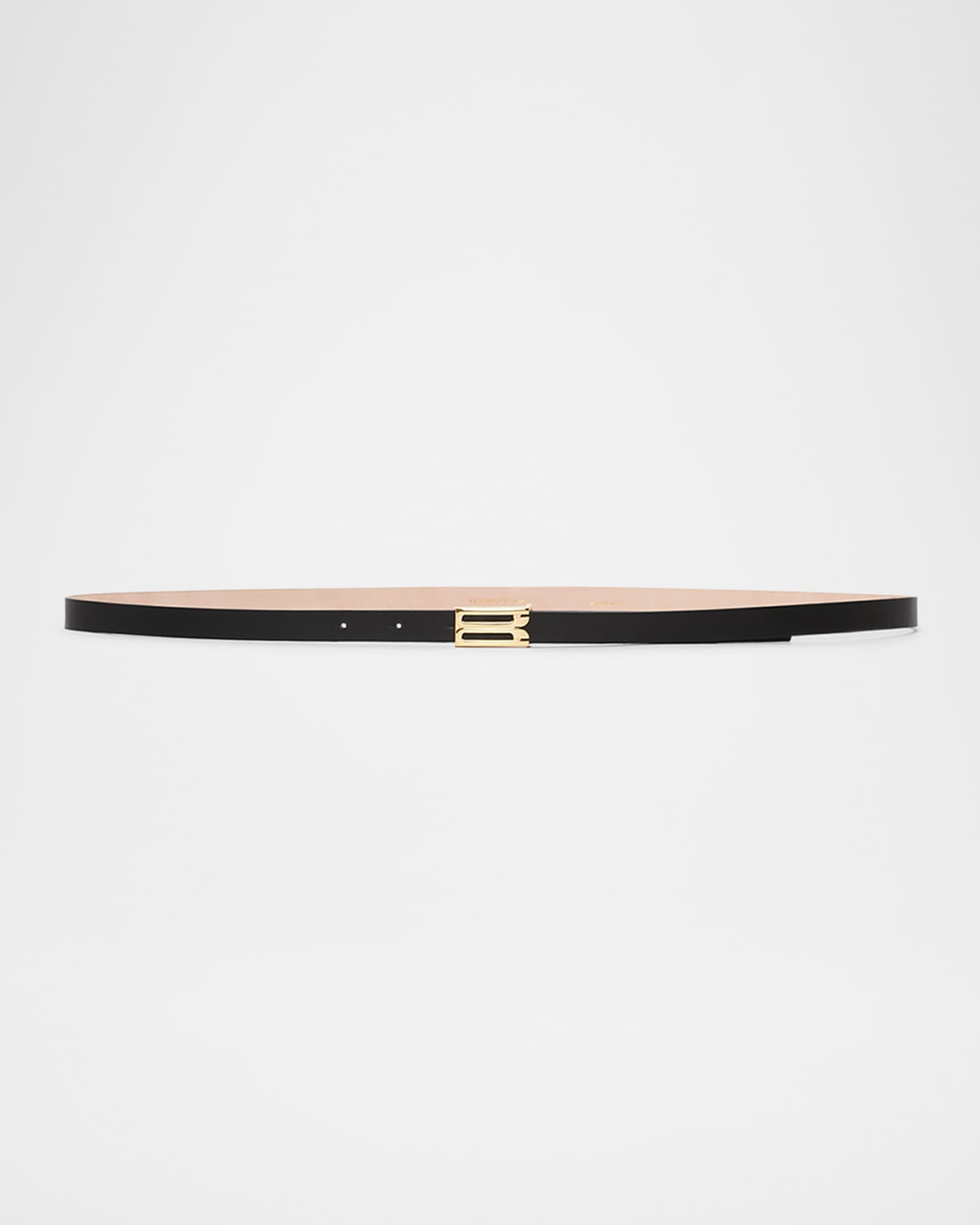 【Victoria Beckham】 Micro Frameレザーベルト Micro Frame Belt In Black Leather – Victoria Beckham Inc