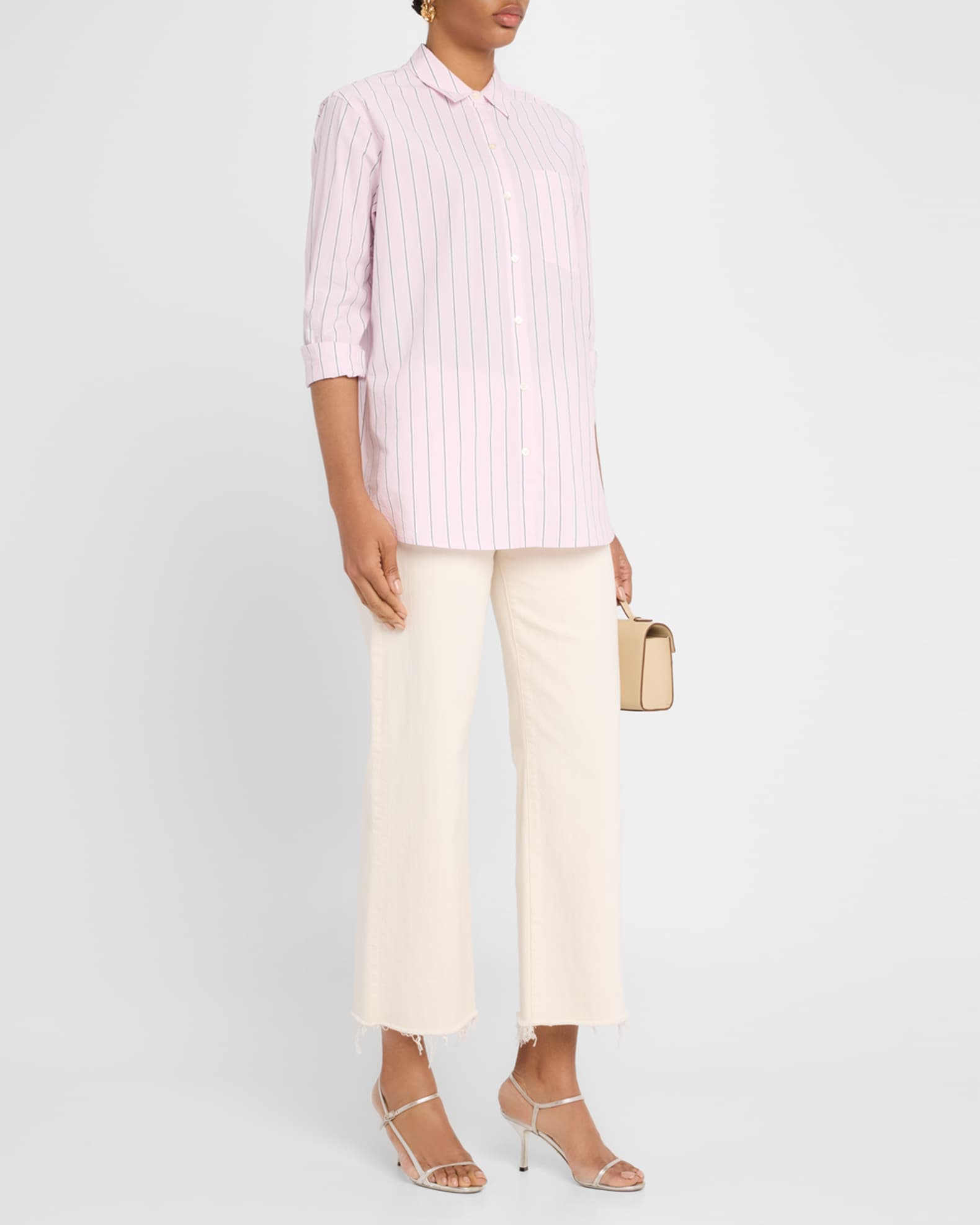 Rails Elsa Striped Button-Front Shirt | Neiman Marcus