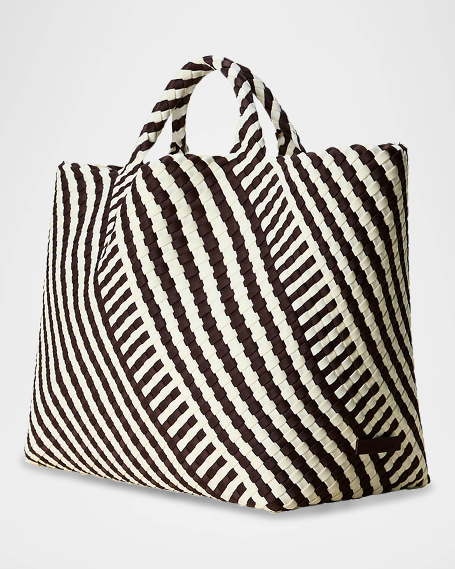 St. Barths Large Geo Woven Tote Bag 1