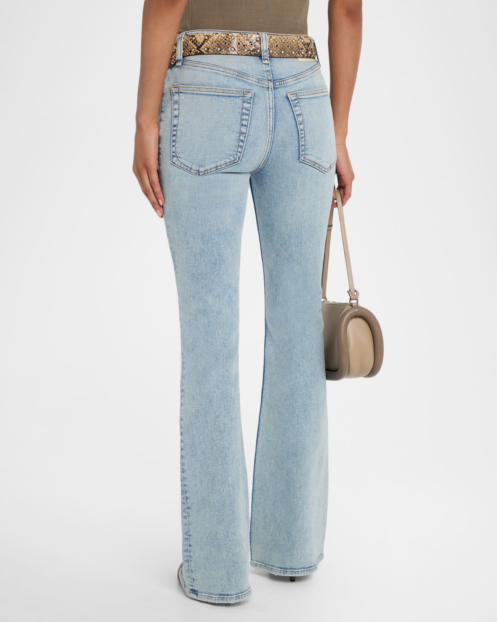 Rag & Bone Flexi Dahlia Mid-Rise Flare Jeans | Neiman Marcus
