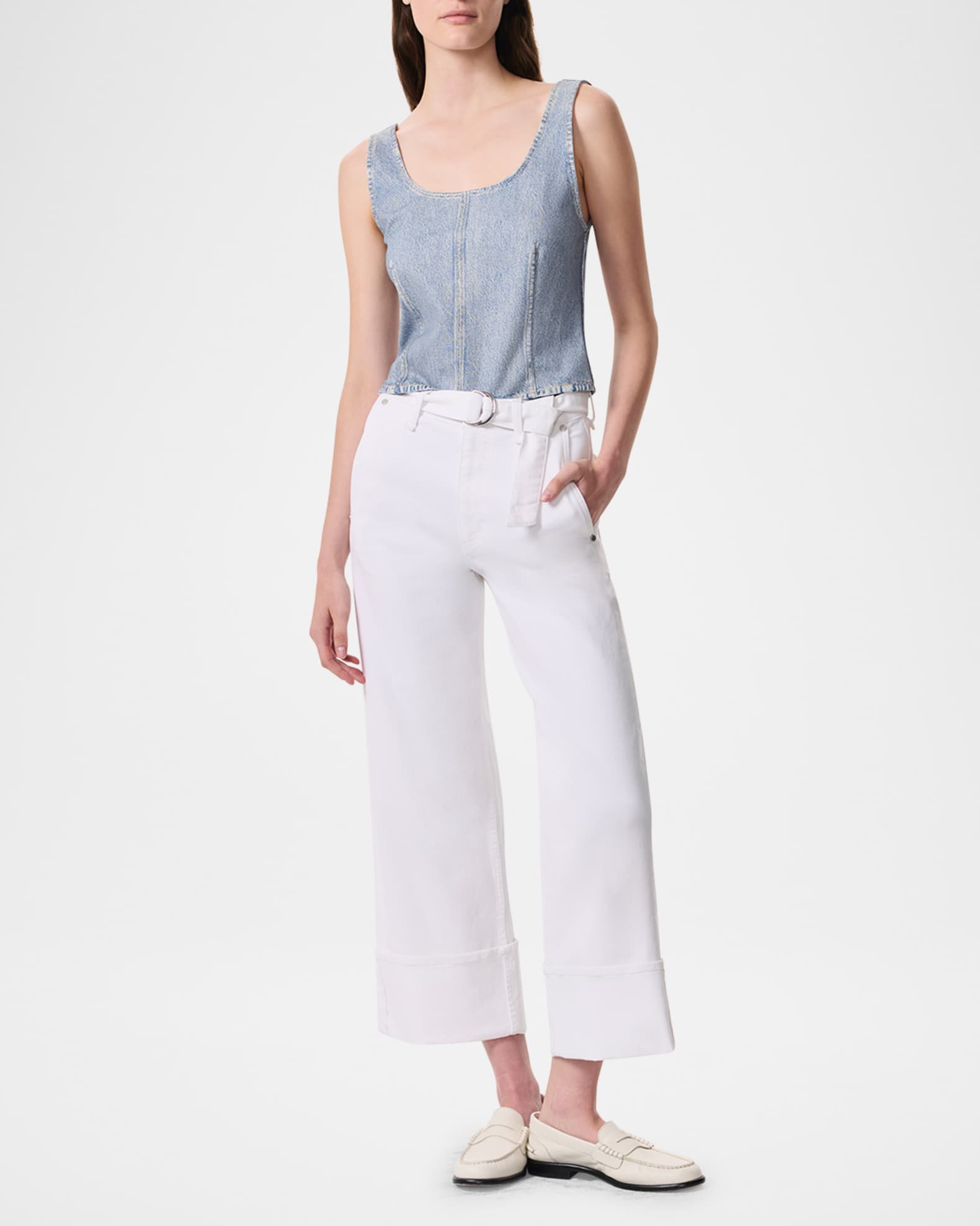 Andi High Rise Ankle Wide Leg Jeans 600075865dnm main image 0
