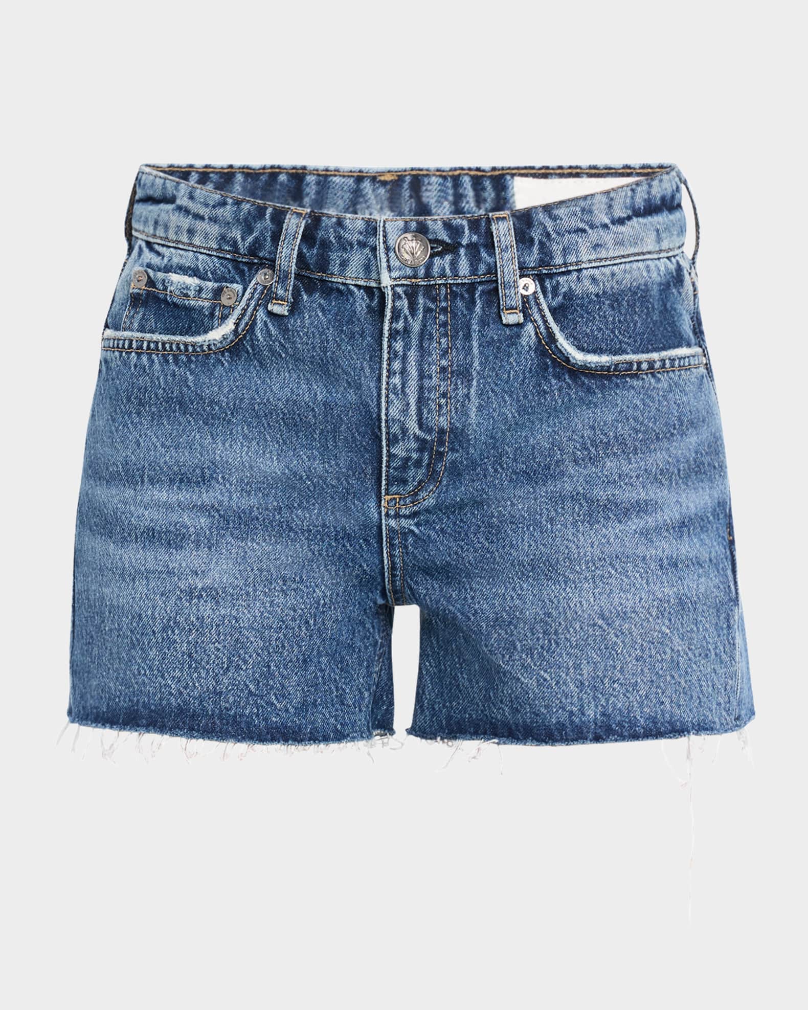 Dre Low-Rise Denim Shorts 0