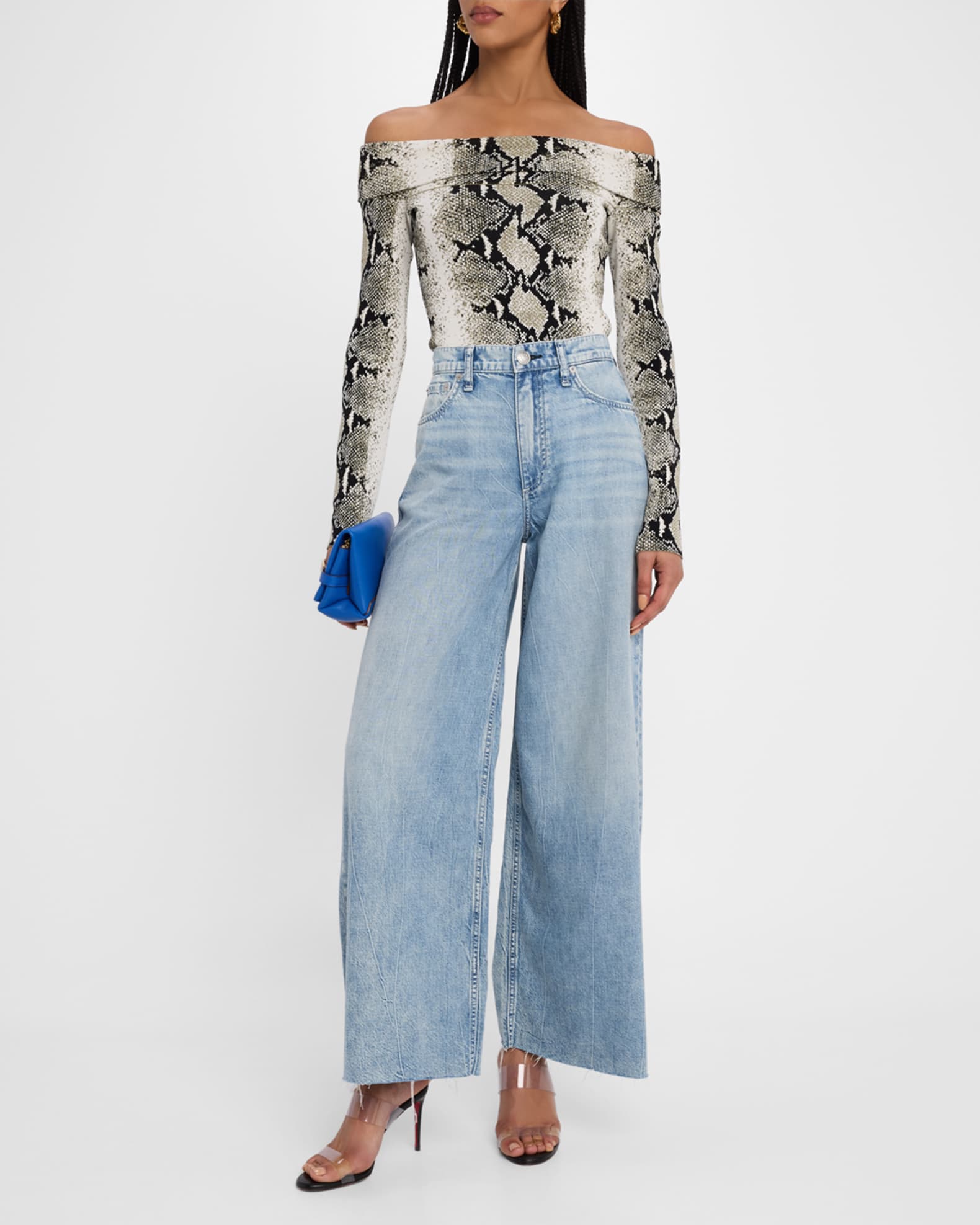 Featherweight Sofie Wide-Leg Jeans  1