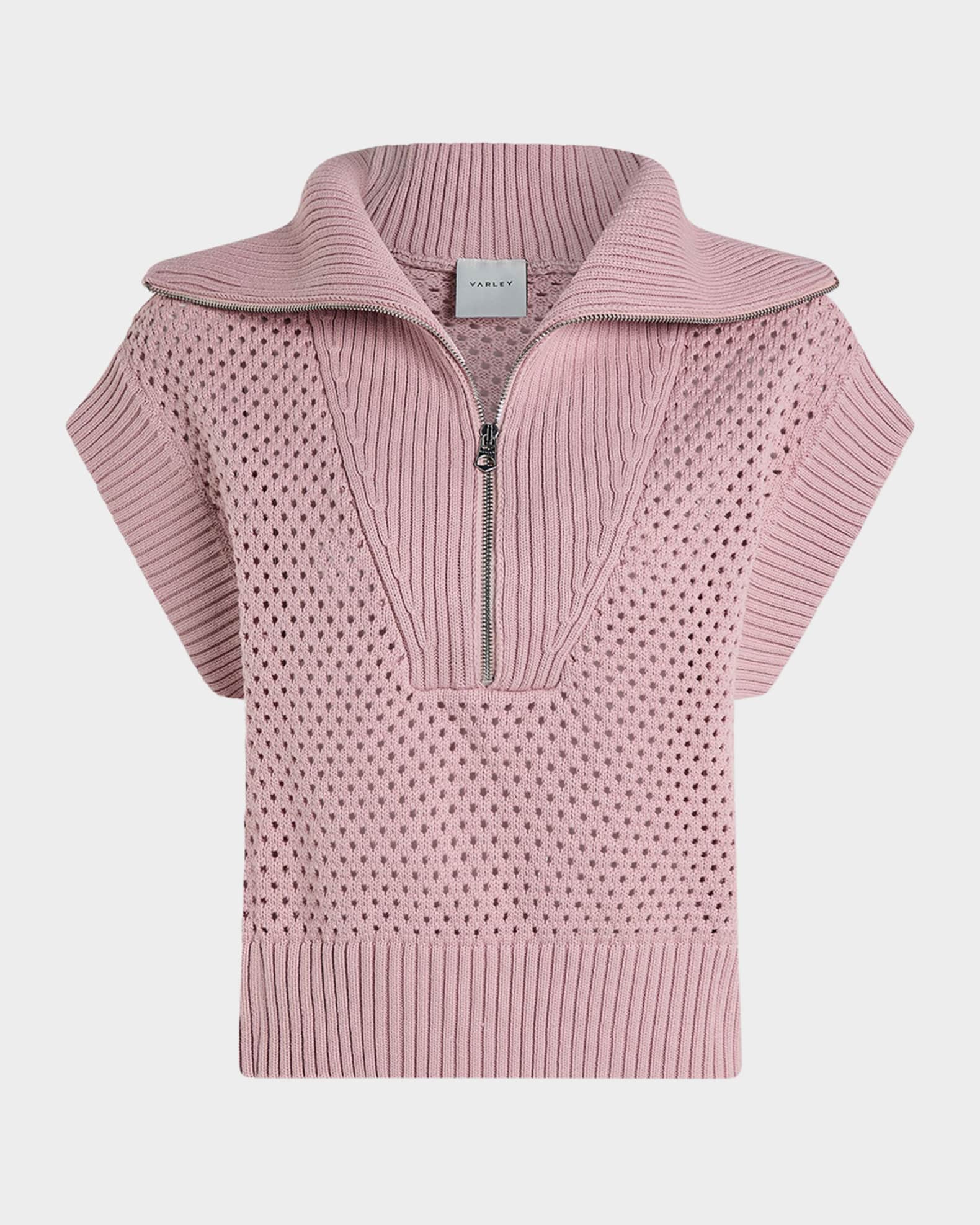 Mila Half-Zip Knit Vest 0