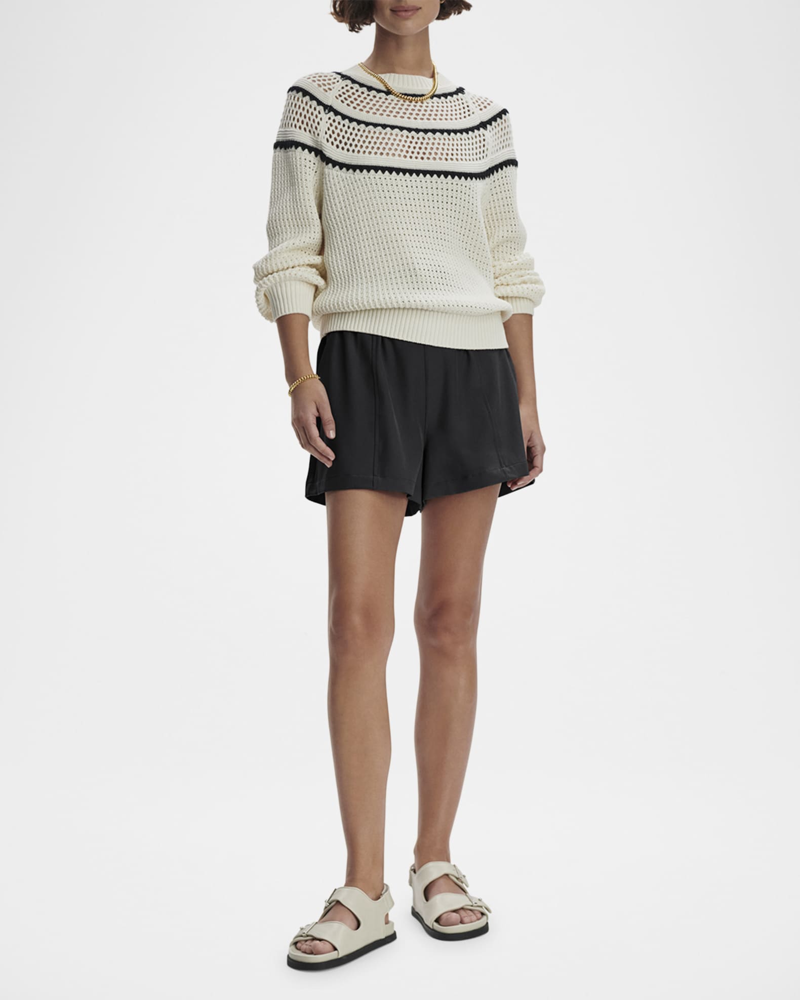 Padbury Pointelle Knit Pullover 1