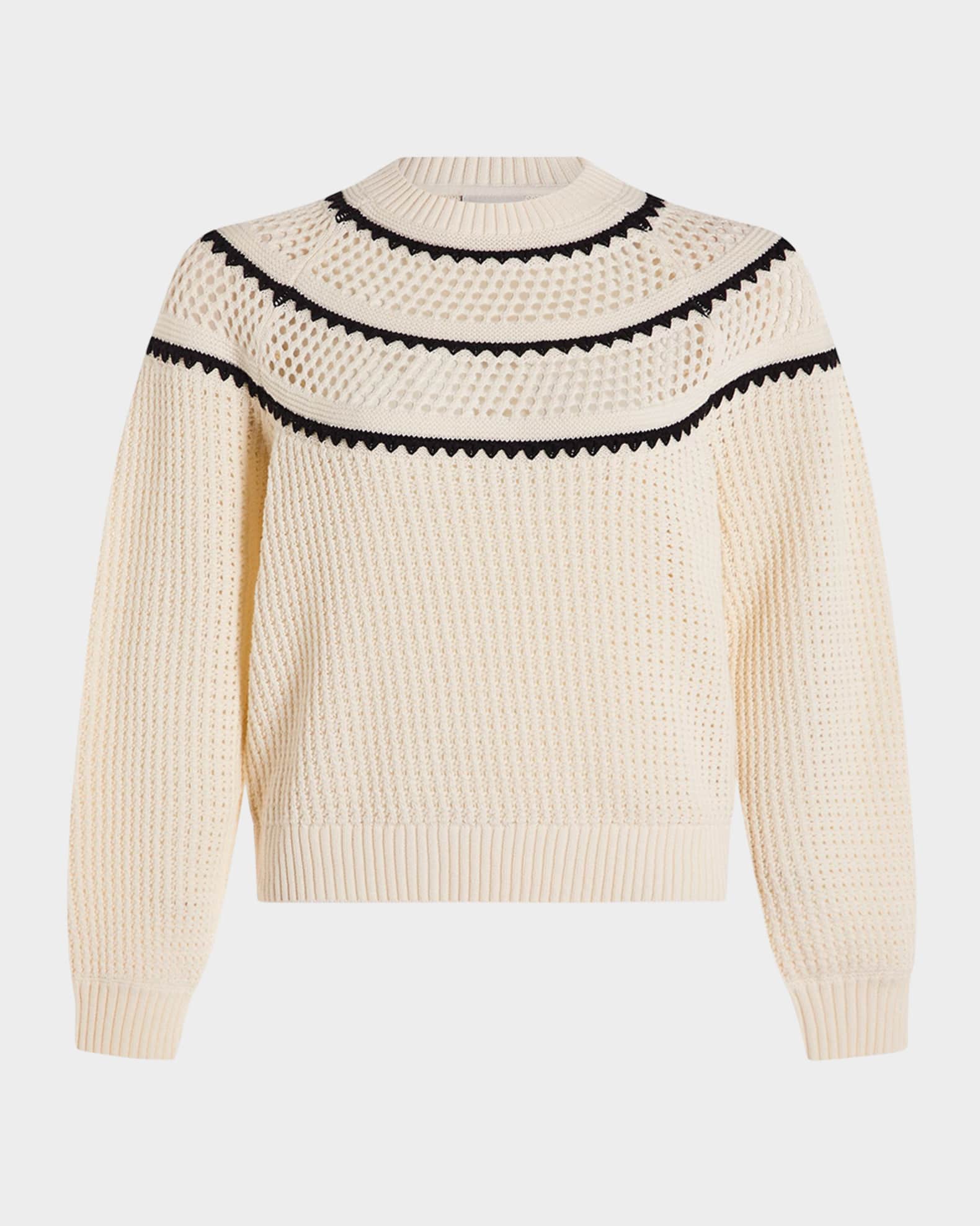 Padbury Pointelle Knit Pullover 0