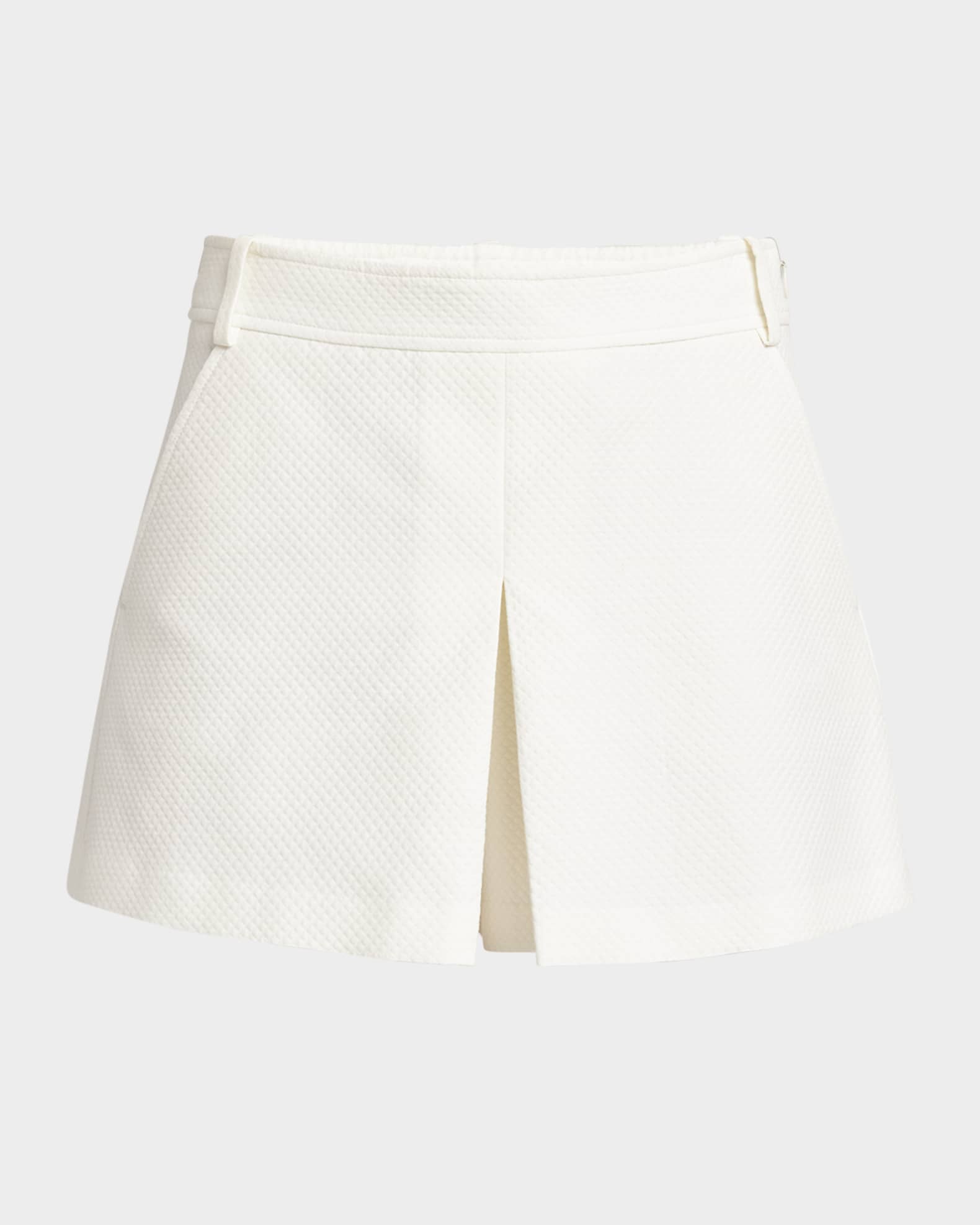 Pleated Pique Mini Skort 0