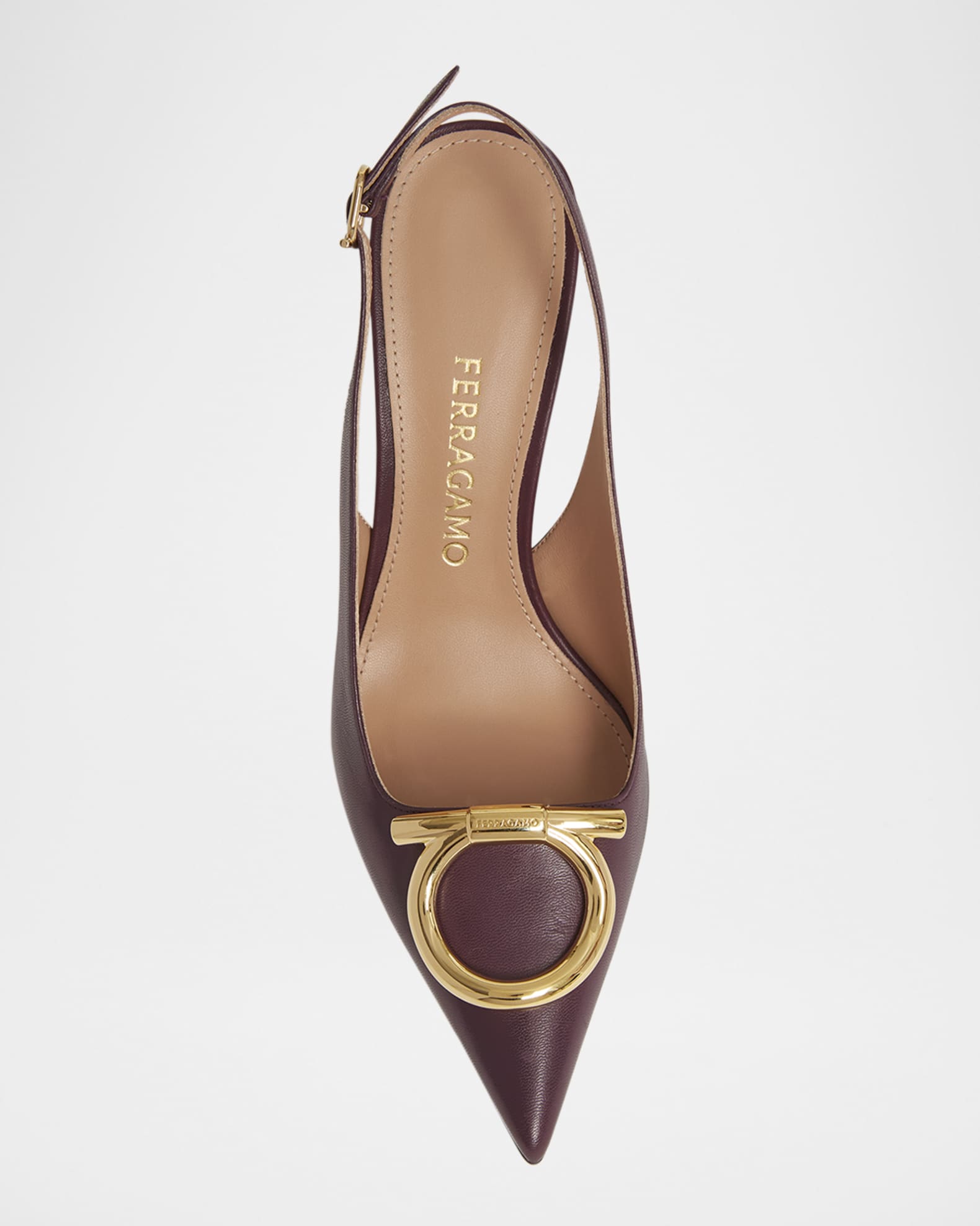 【FERRAGAMO】SARA PUMPS Ferragamo Sara 95mm Gancini Slingback Pumps | Neiman Marcus