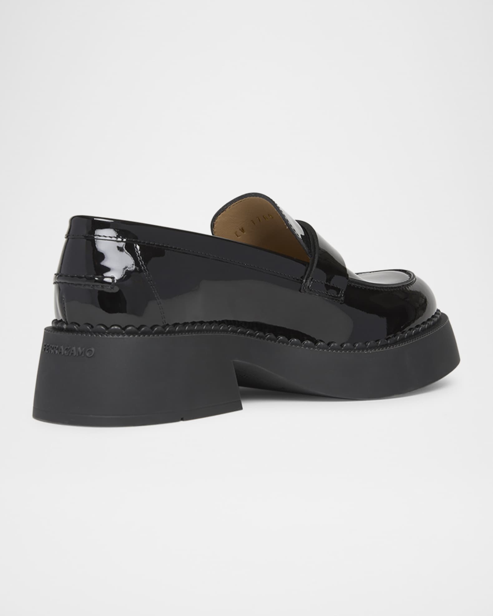 Caminia Patent Gancini Chunky Loafers 1