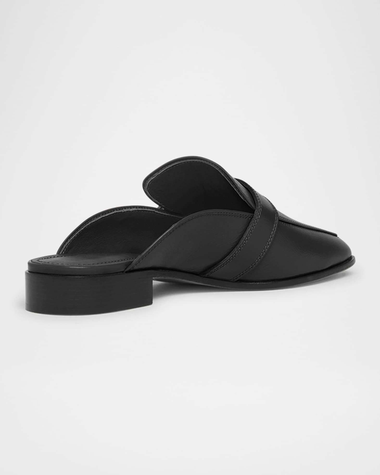 【送料&関税込】Ferragamo Black Nappa Leather Finn Mules bbPx7YcroTIrcVtMSDz2KvW50eZa76