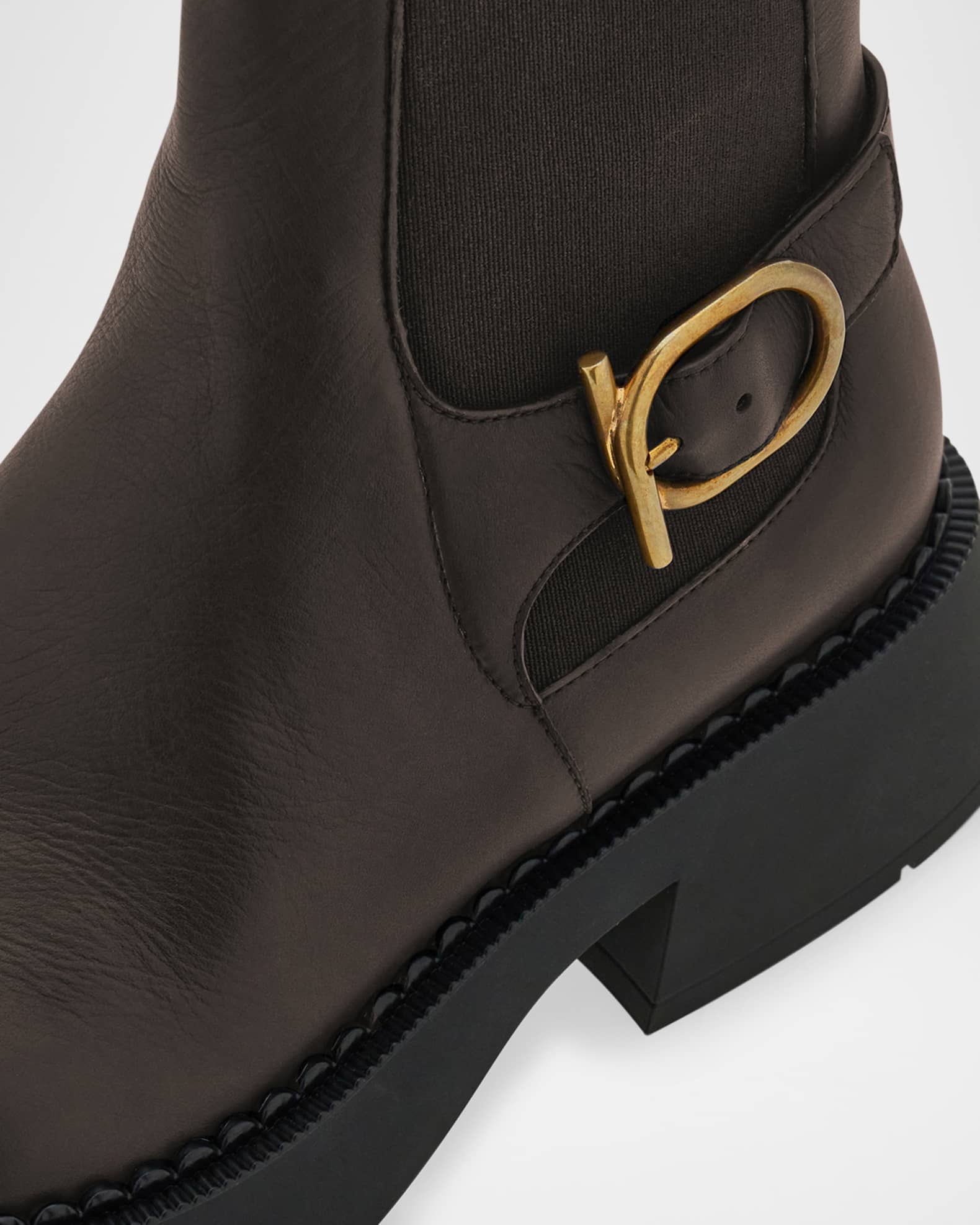 ショートブーツ・ブーティ Salvatore Ferragamo Black Leather Tia Ankle Boots Ferragamo Tie Leather Ankle Booties | Neiman Marcus