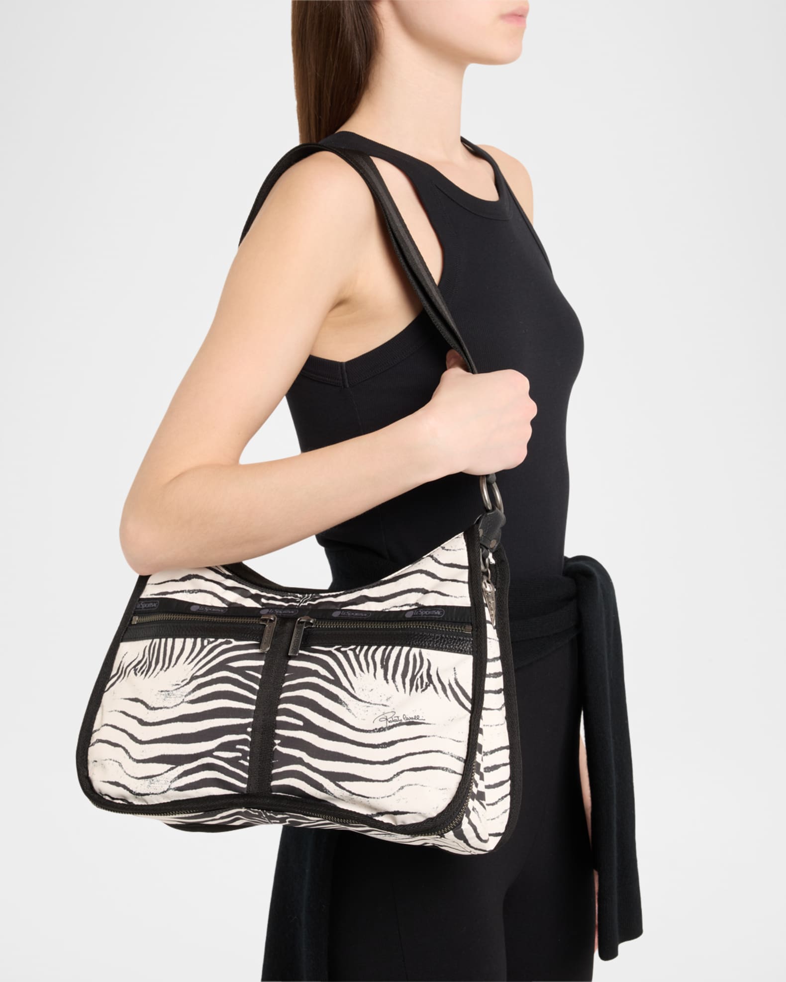 x Roberto Cavalli Torino Zebra-Print Crossbody Bag 1