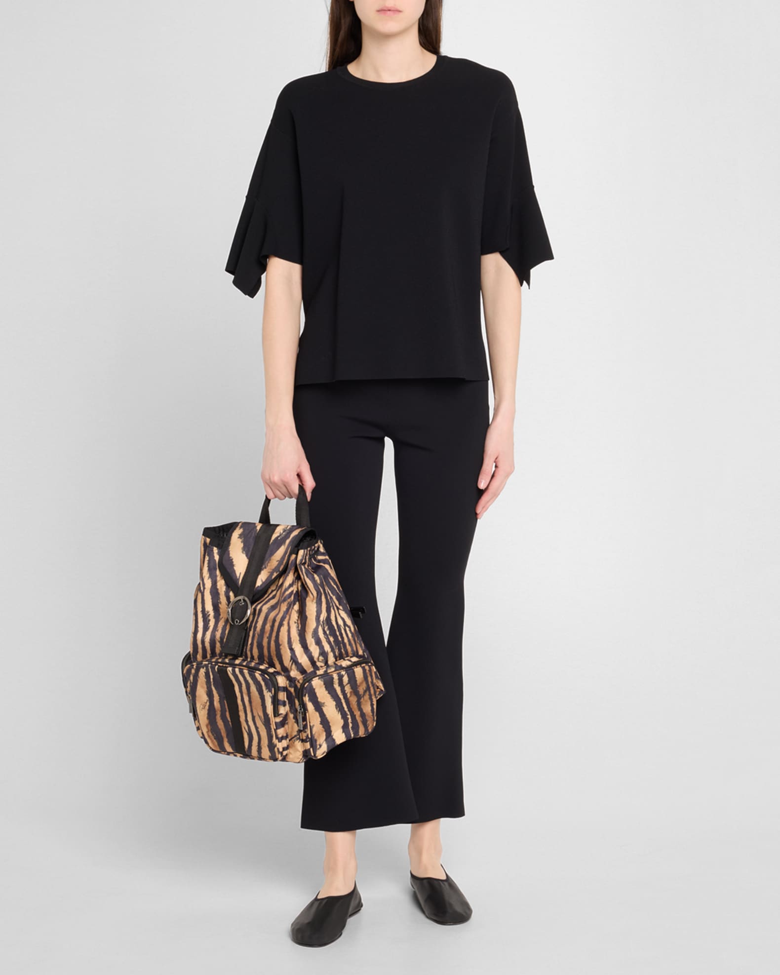 レカルカ Lesportsac x Roberto Cavalli Napoli Zebra-Print Backpack | Neiman