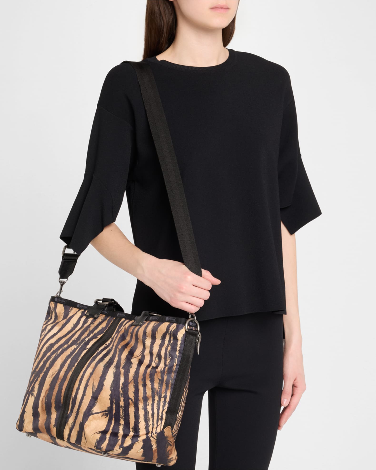 Lesportsac x Roberto Cavalli Roma Zebra-Print Tote Bag