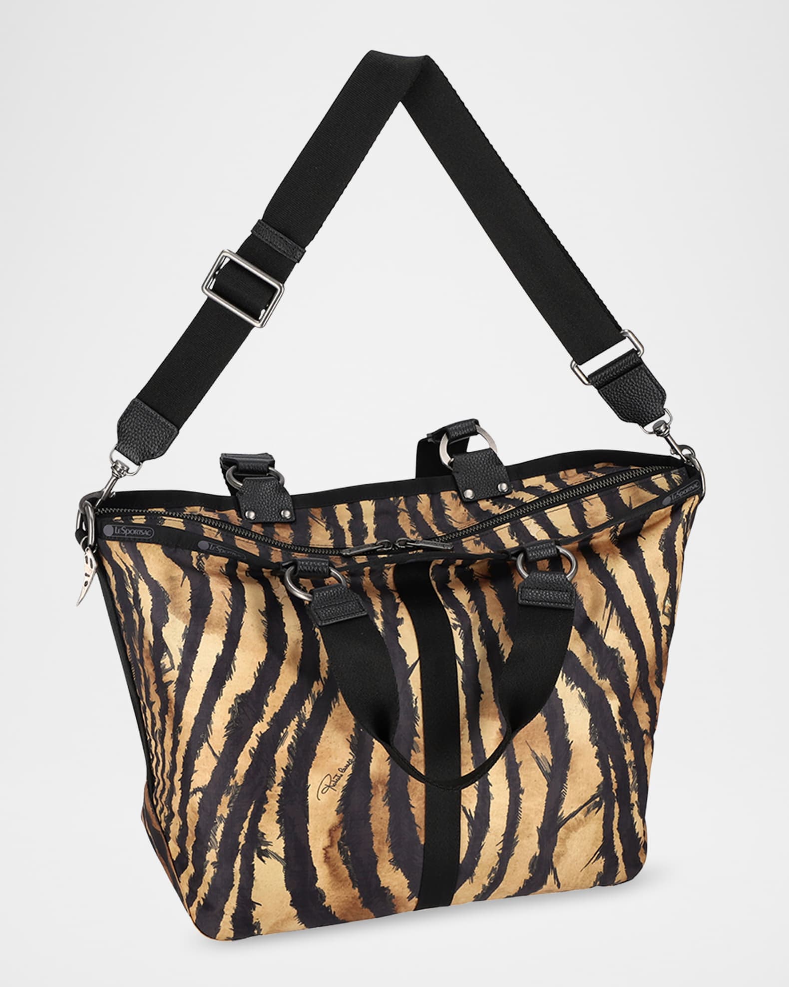 大人気 Lesportsac x Roberto Cavalli Roma Zebra-Print Tote Bag バッグ