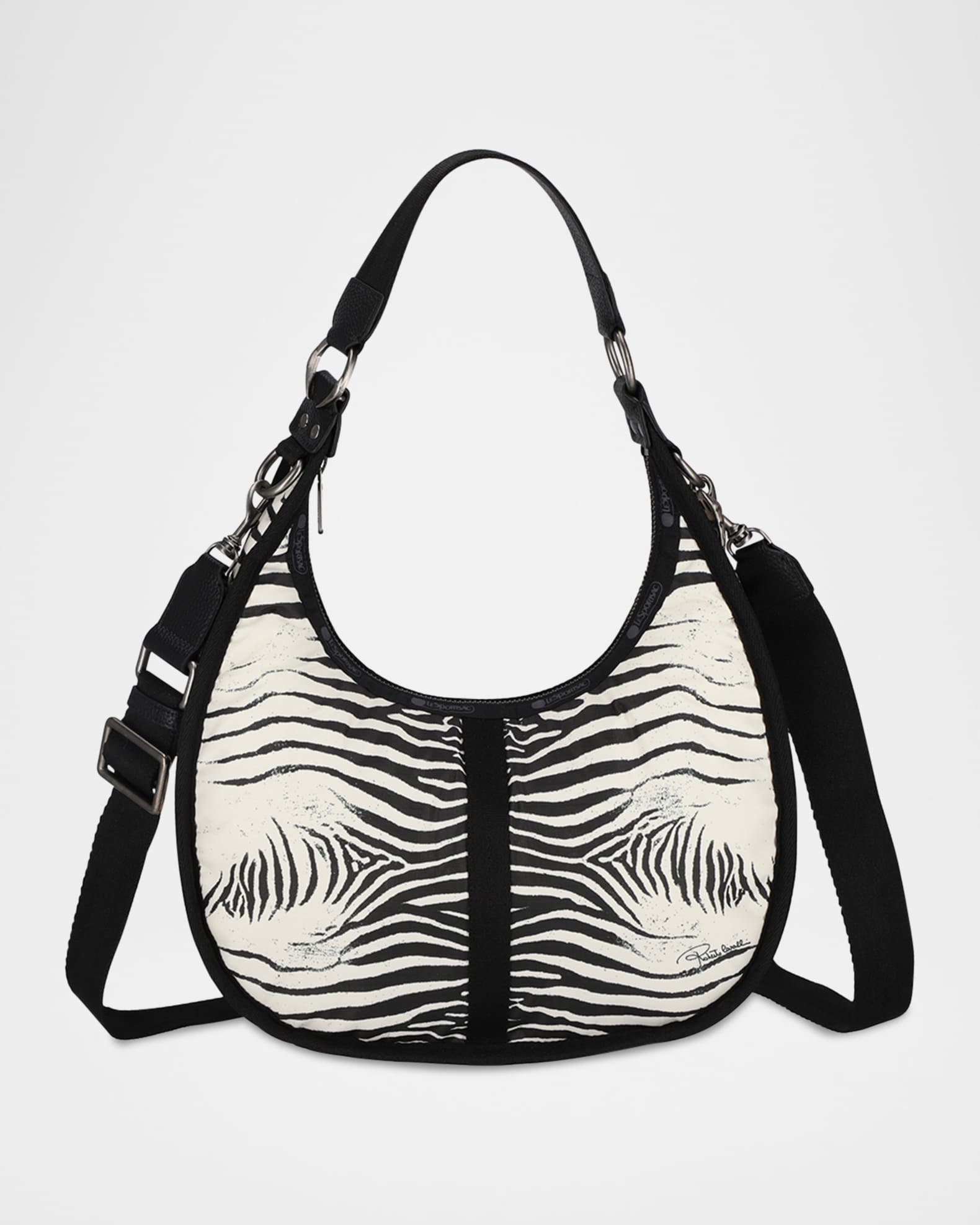 豪奢な Lesportsac x Zebra-Print Medium Bologna Cavalli Roberto バッグ