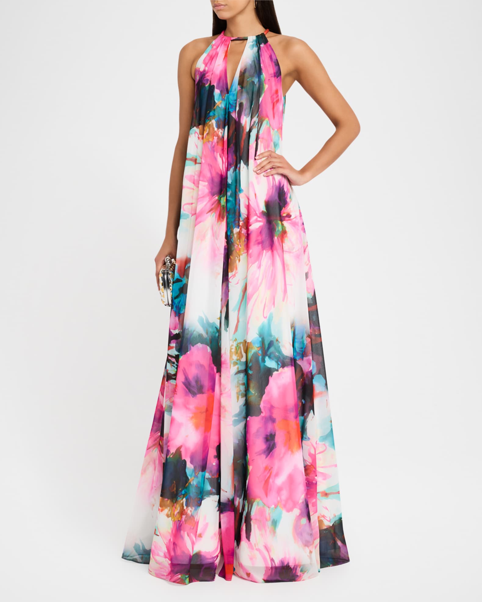 取寄) バッジェリーミシュカ CDC フローラル フリンジ ドレス Badgley  