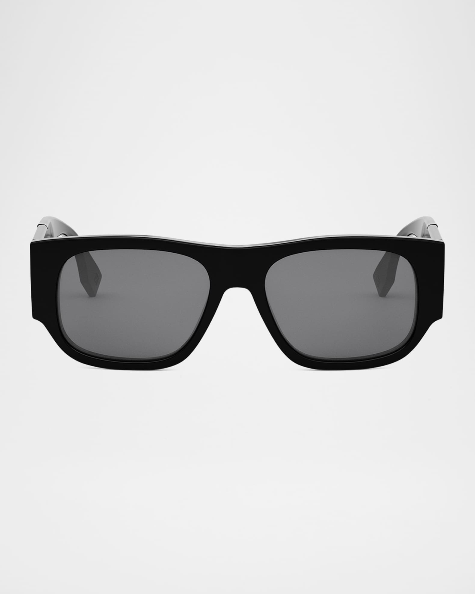 Men's Fendi Diagonal Acetate Rectangle Sunglasses 0