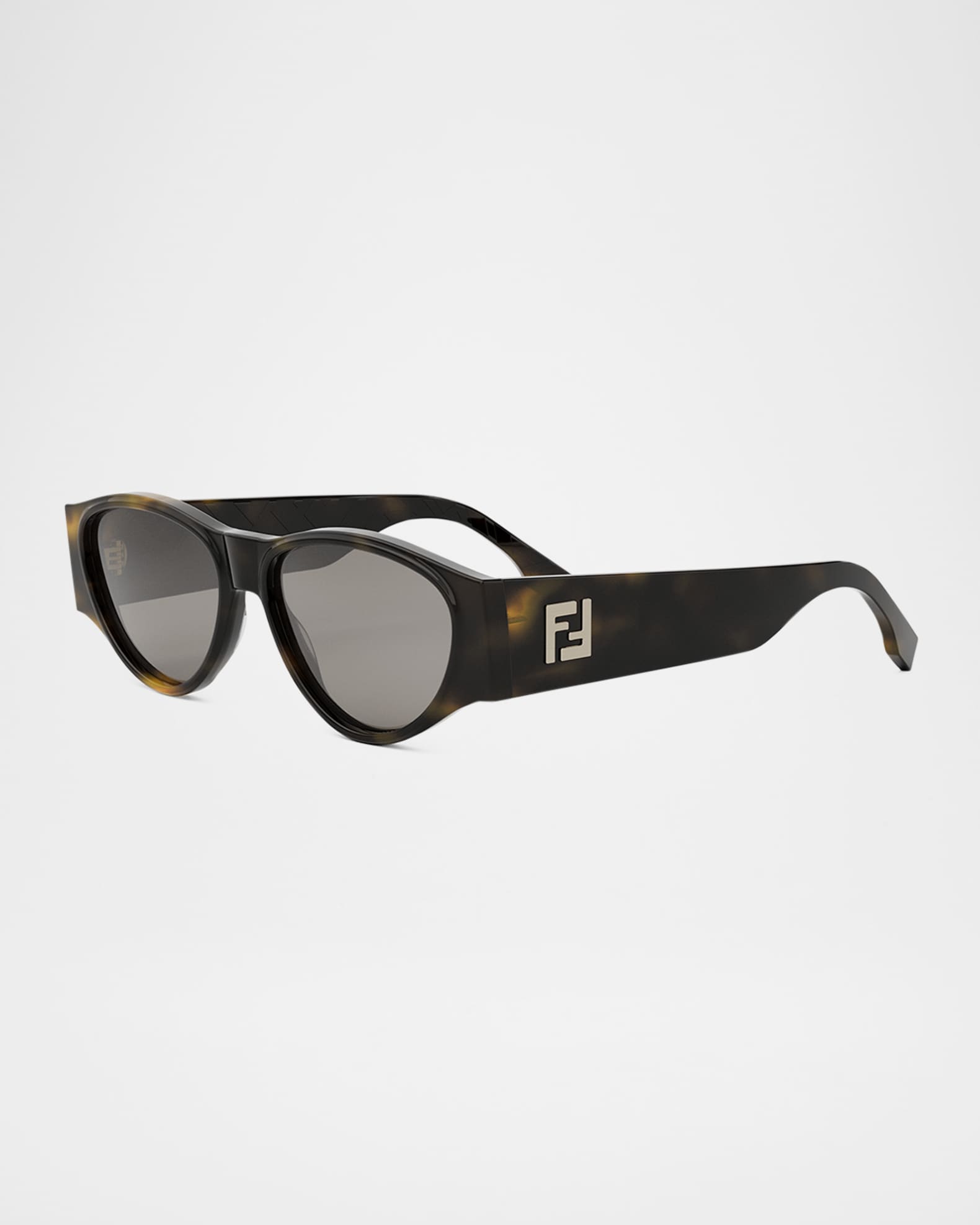 Men's FF Squared Acetate Oval Sunglasses | Neiman Marcus