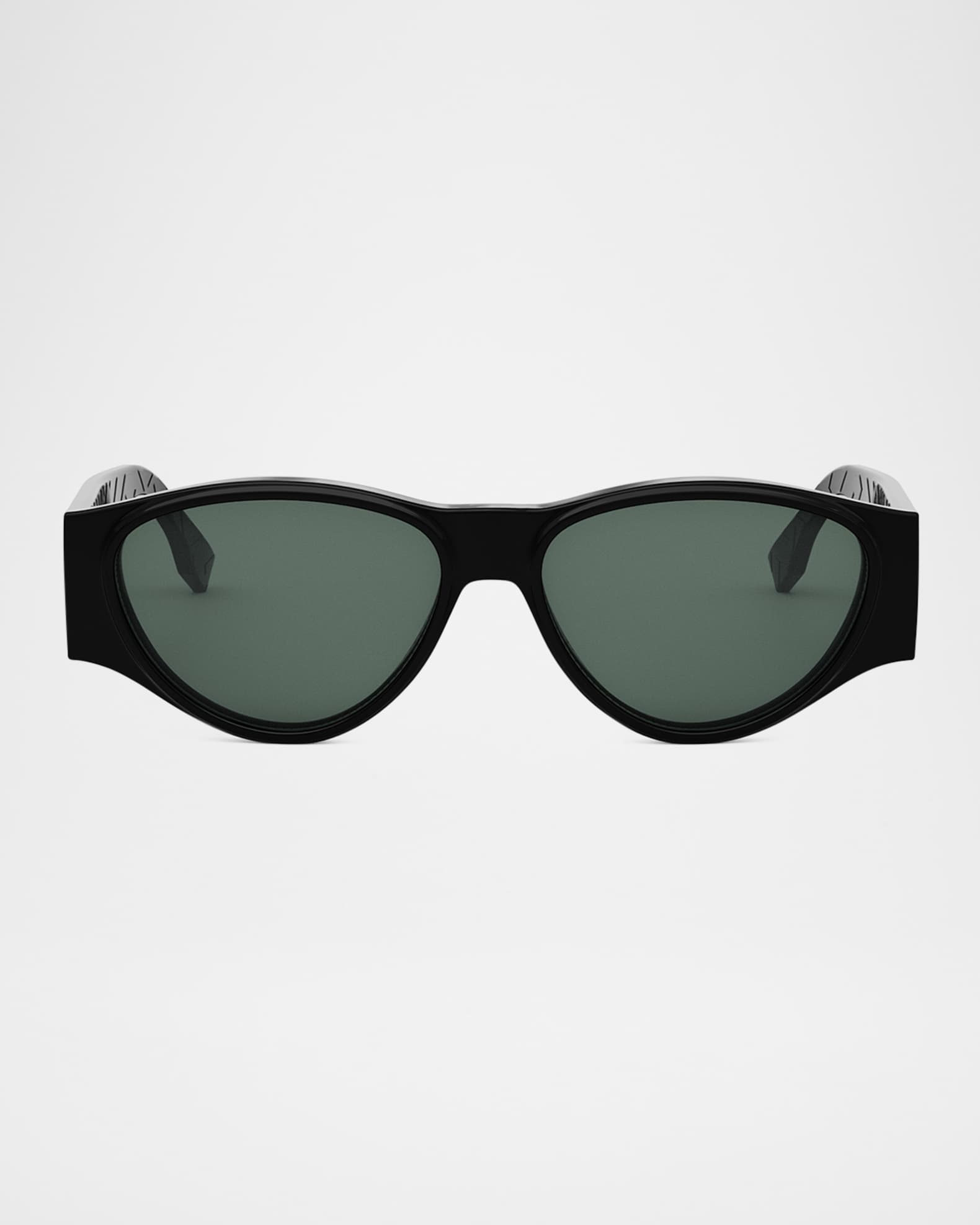 Men's FF Squared Acetate Oval Sunglasses 0