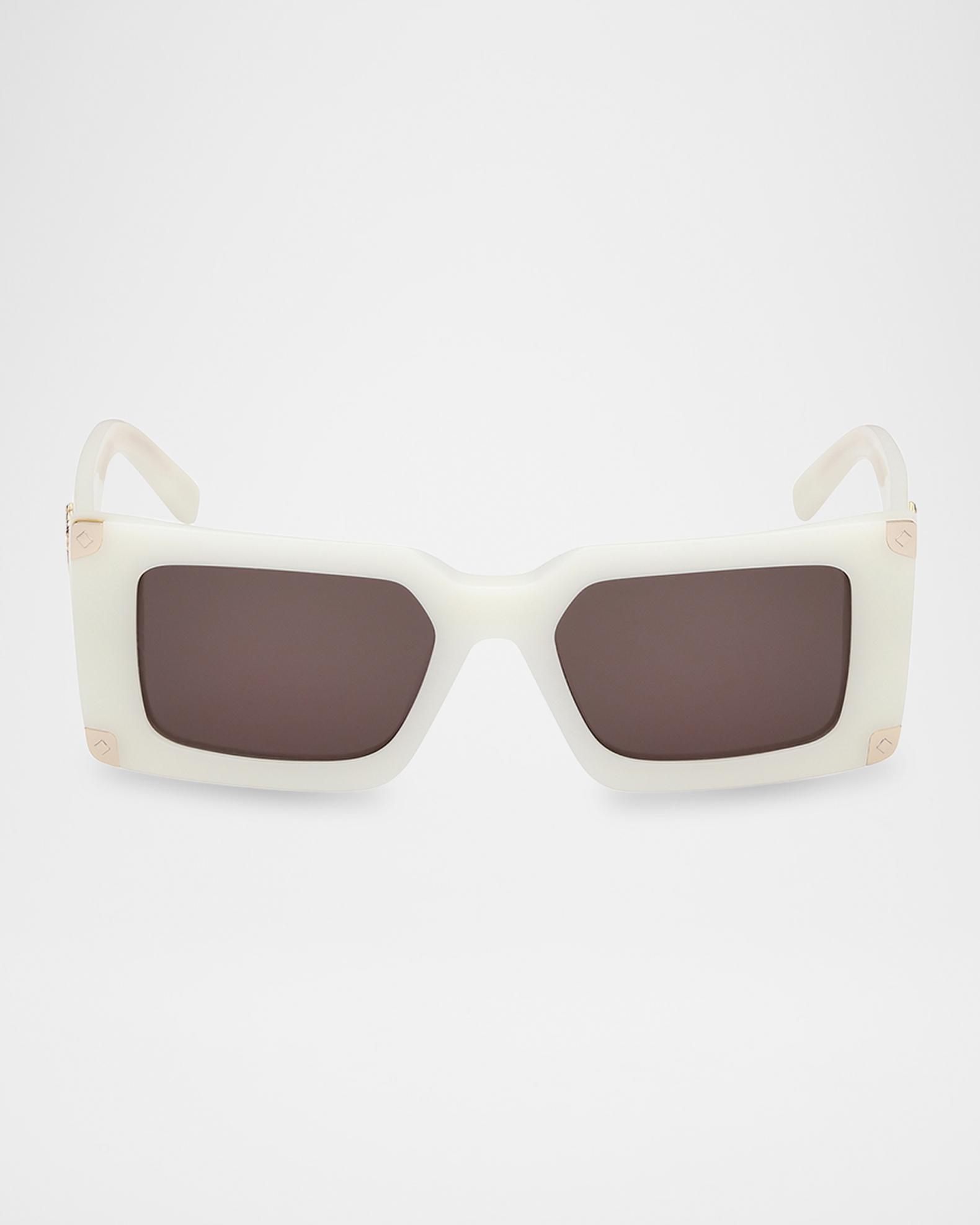 MCM Ivory Sunglasses with Black Accents Mcm Worldwide MW0005 Sunglasses | Select Eyewear main image 3